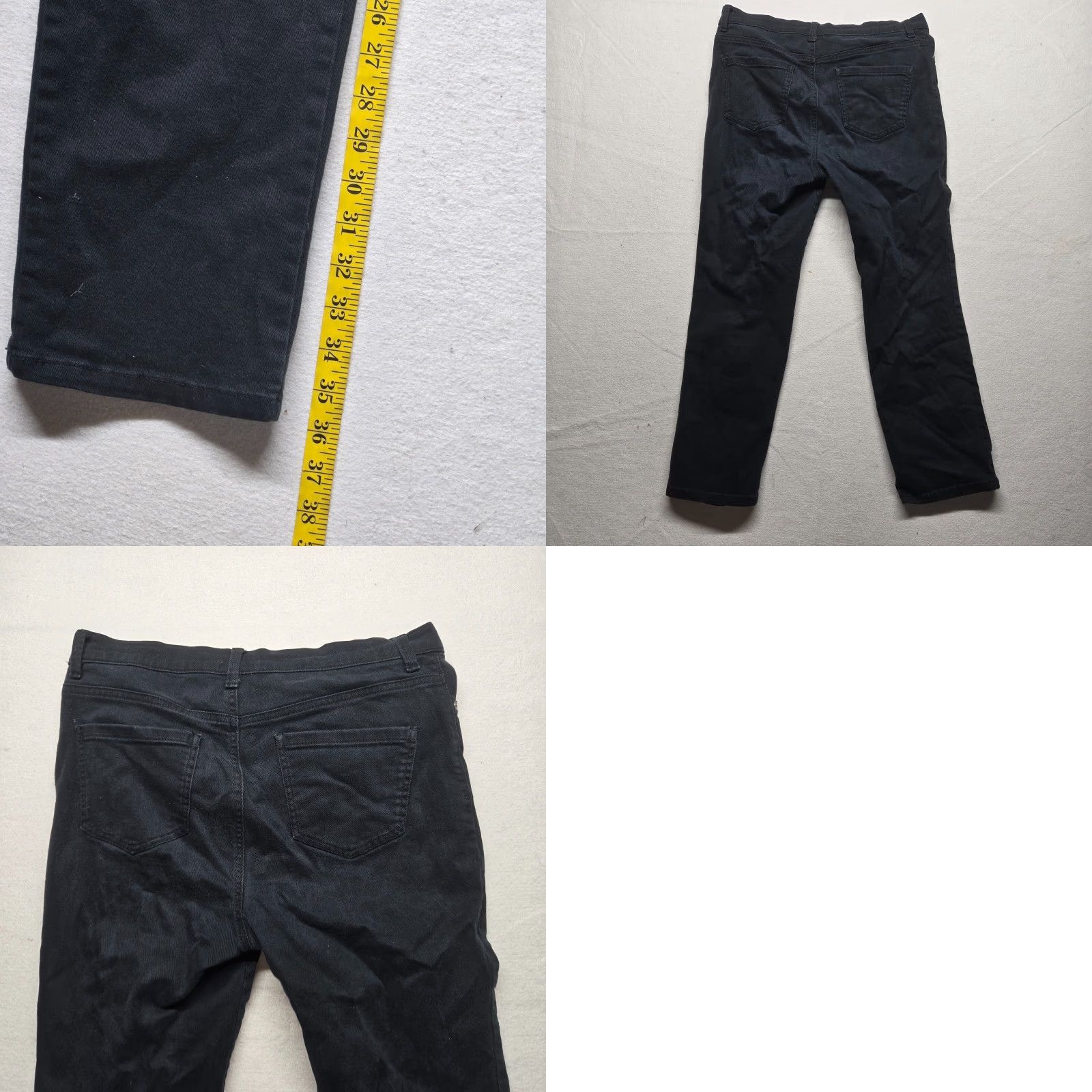 Gloria Vanderbilt Gloria Vanderbilt Amanda Mid Rise Stretch Jeans Women 10P Black Dark Wash Size 32" / US 10 / IT 46 - 8 Thumbnail
