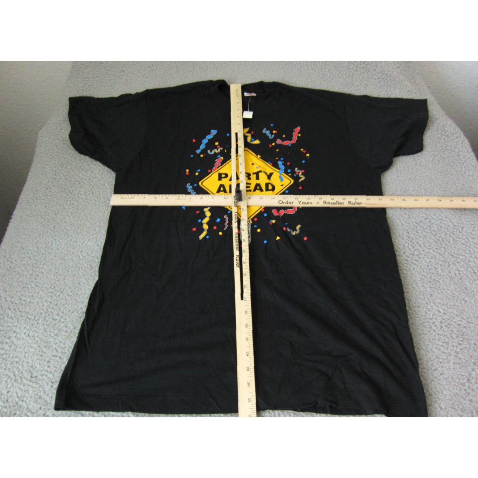 Fruit Of The Loom VINTAGE Fruit of the Loom Shirt Mens XL Black Crew Neck Short Sleeve T-Shirt Logo - Classic Fit Size US XL / EU 56 / 4 - 5 Thumbnail