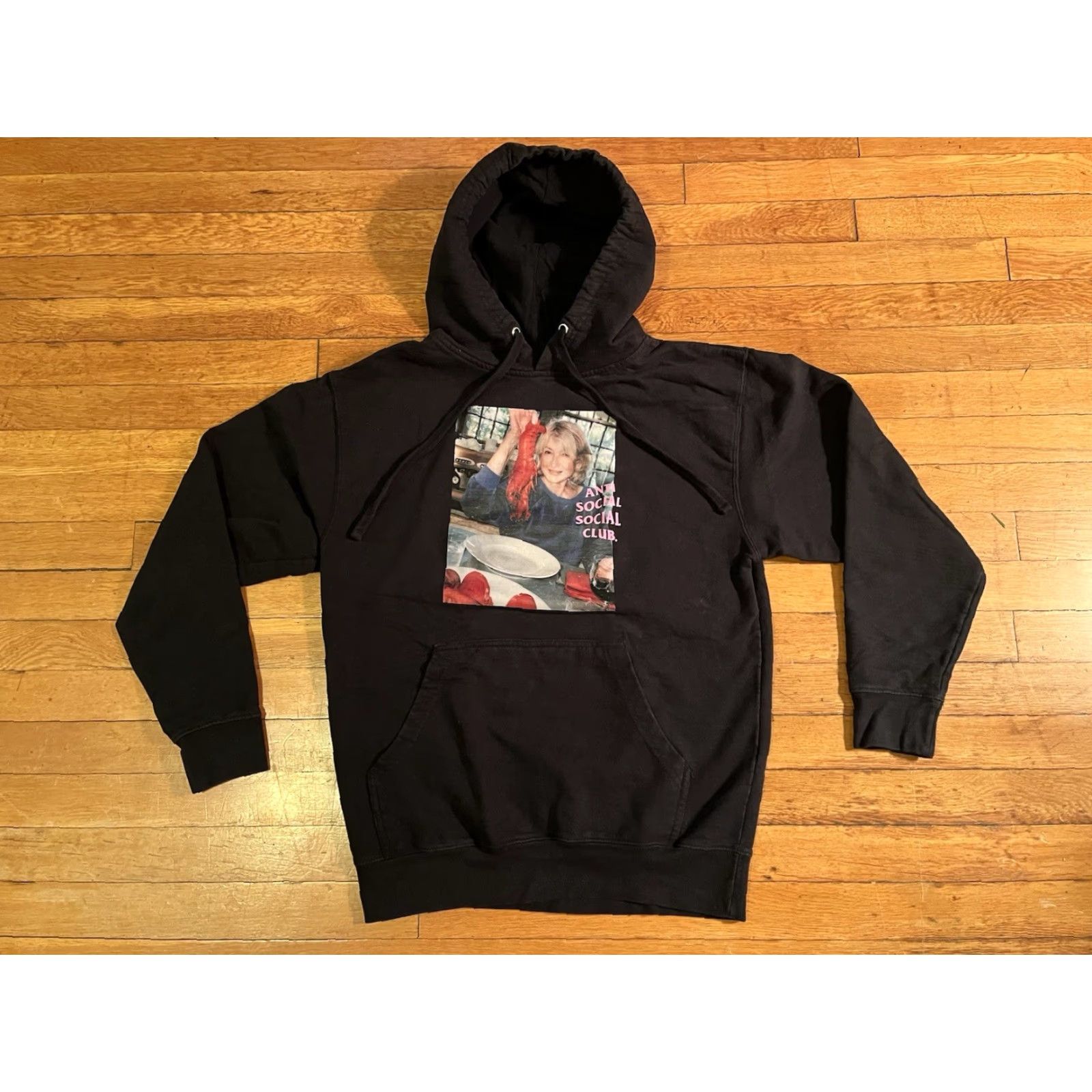 Anti Social Social Club Anti Social Social Club Lobster Hoodie Unisex M Black Martha Stewart Size US M / EU 48-50 / 2 - 2 Thumbnail