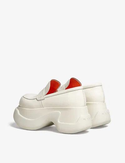o1y1025 Leather Loafers in Off-White