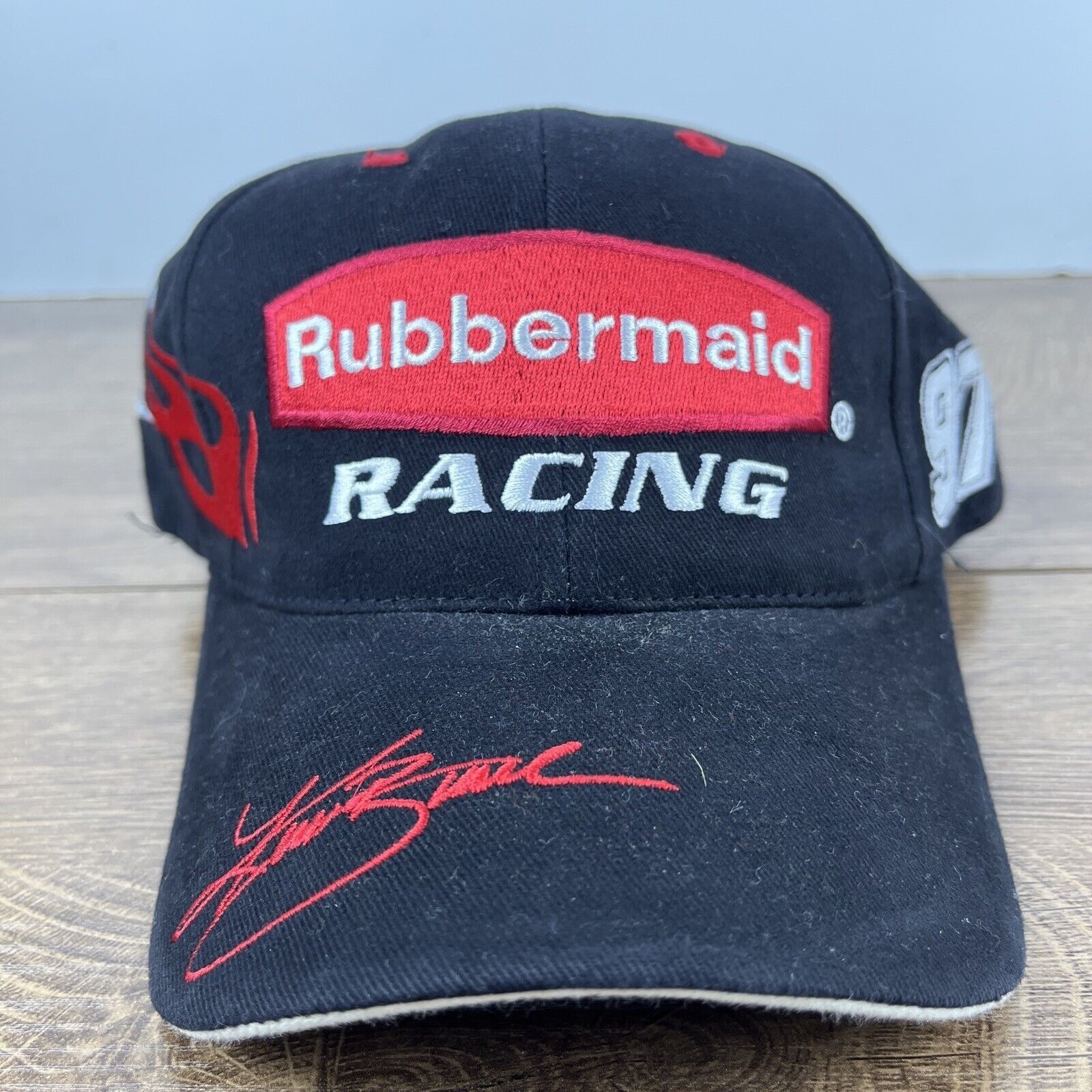 Other Rubbermaid Racing Hat Roush Racing Black Hat Adjustable NASC Size ONE SIZE - 2 Thumbnail