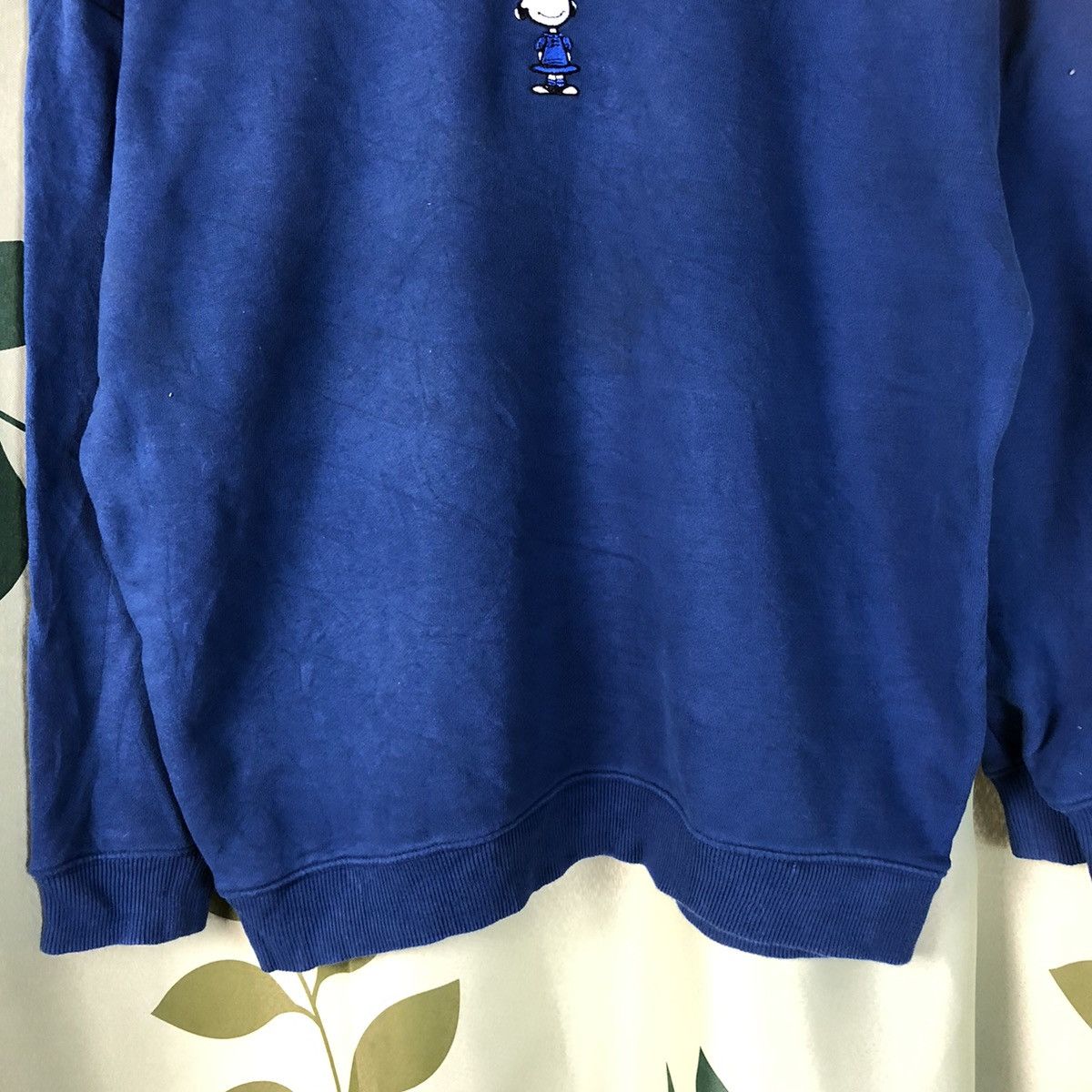 Cartoon Network × Peanuts Spao Blue cartoon snoopy peanuts vintage Sweatshirt #7426 Size US L / EU 52-54 / 3 - 6 Thumbnail