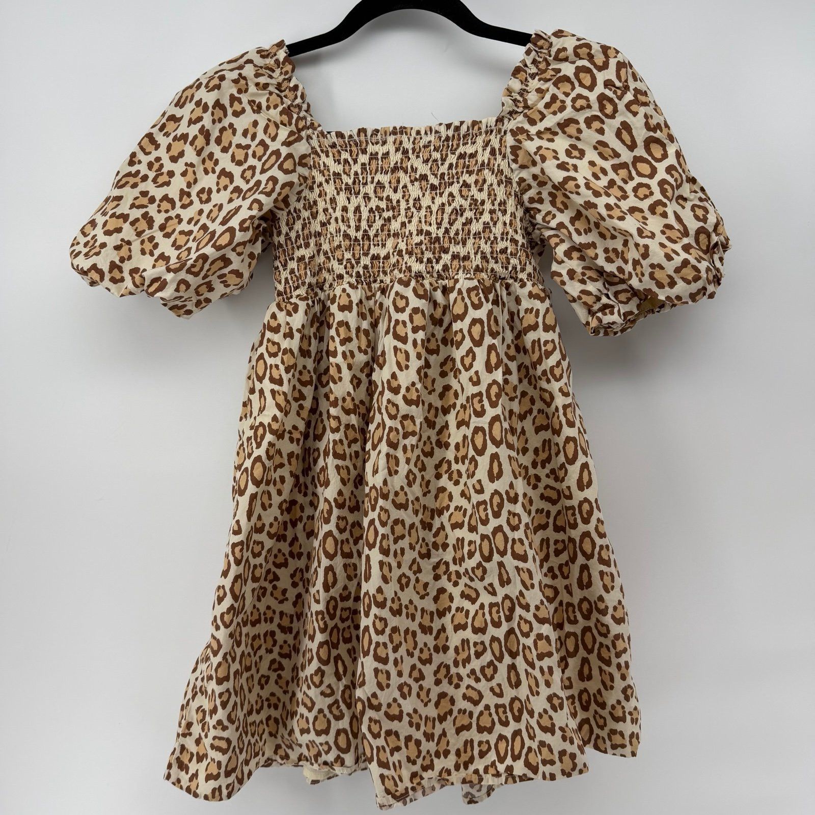 Other Janie and Jack Leopard Bubble Sleeve Dress Size 12 Size XL / US 12-14 / IT 48-50 - 5 Thumbnail
