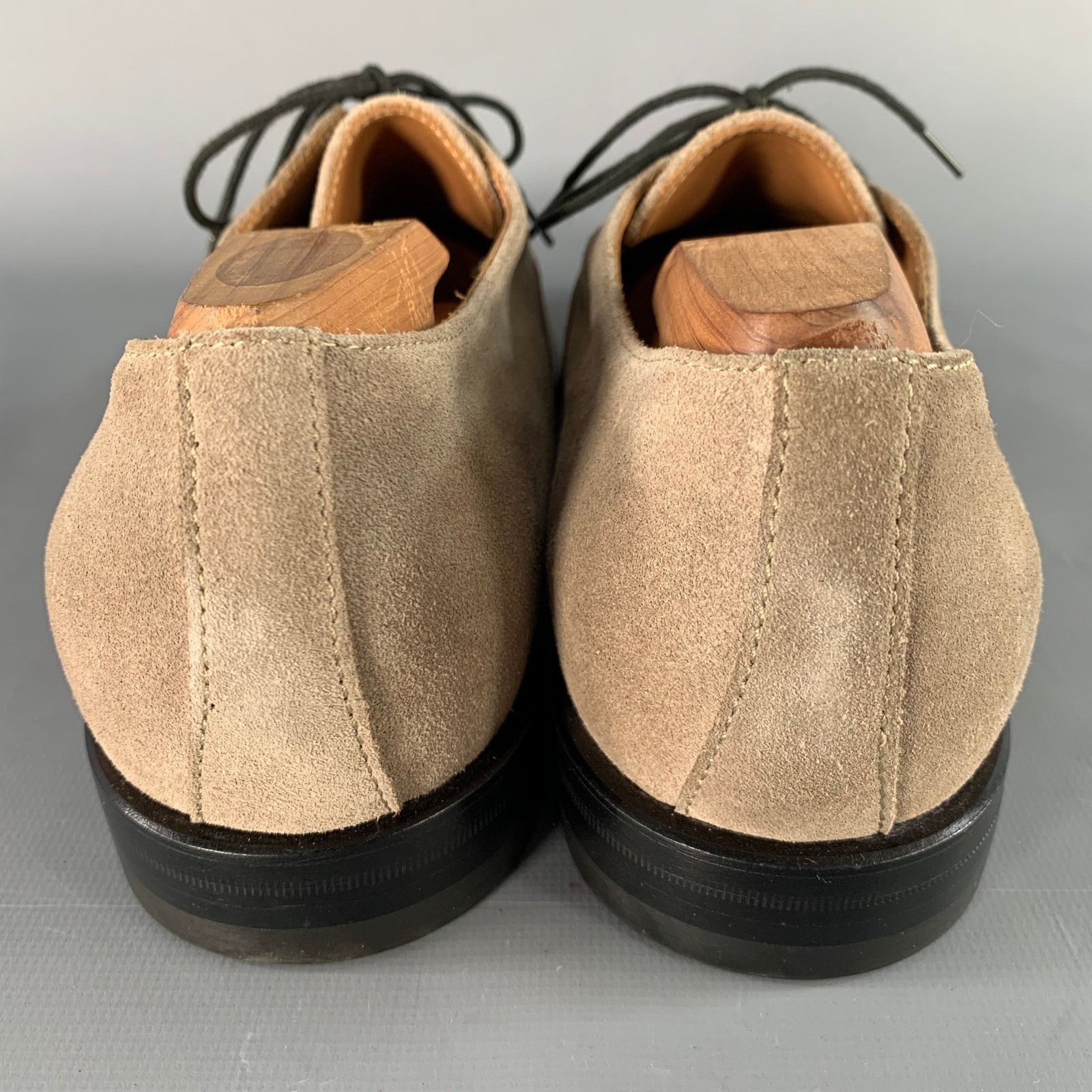 Common Projects COMMON PROJECTS Size 11 Taupe Suede Lace-Up Oxford Shoes Size US 11 / IT 41 - 3 Thumbnail