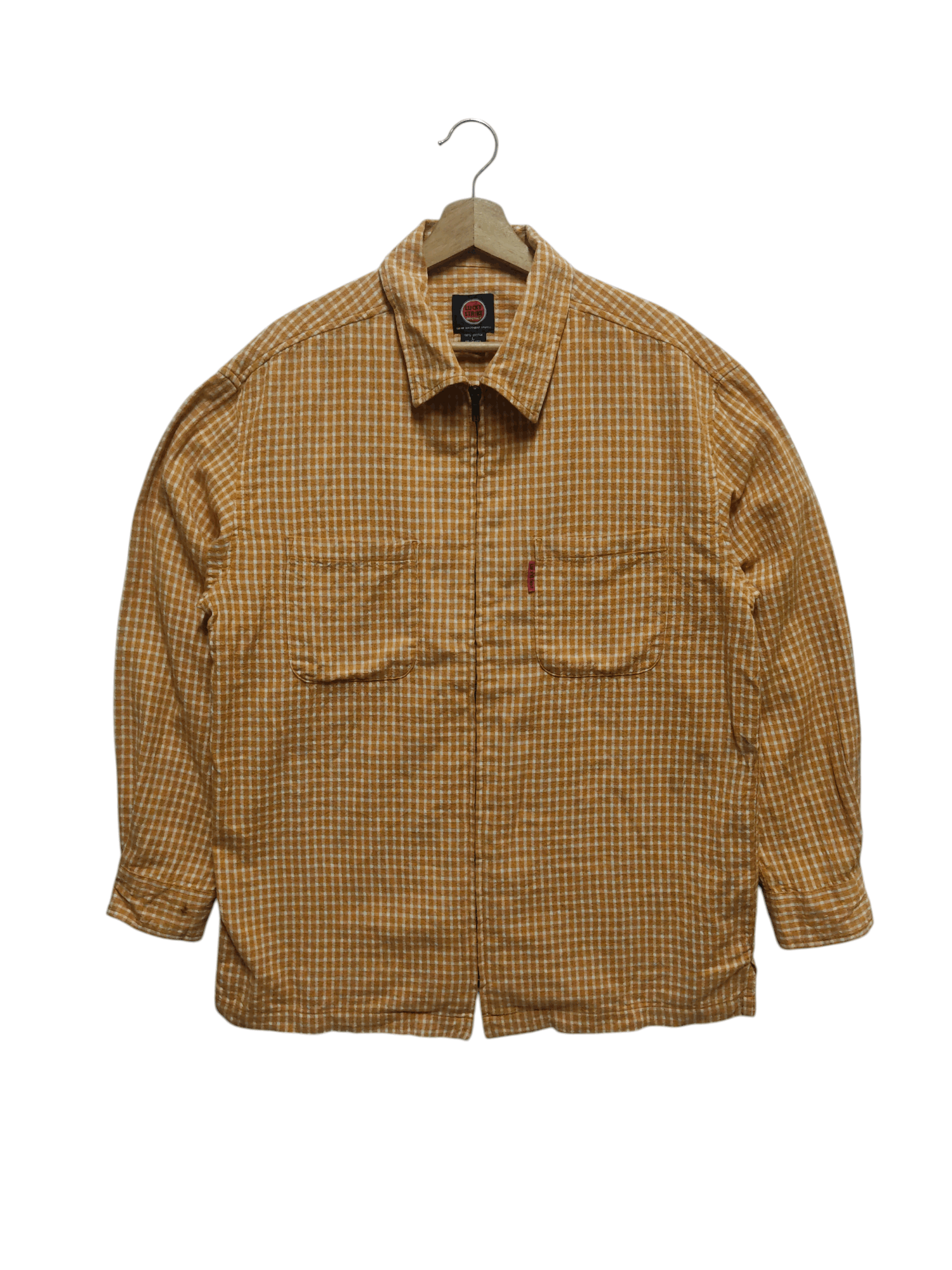 Lucky Brand × Vintage Vintage Lucky Strike Flannel Zipper Up Jacket Size US L / EU 52-54 / 3 - 1 Thumbnail
