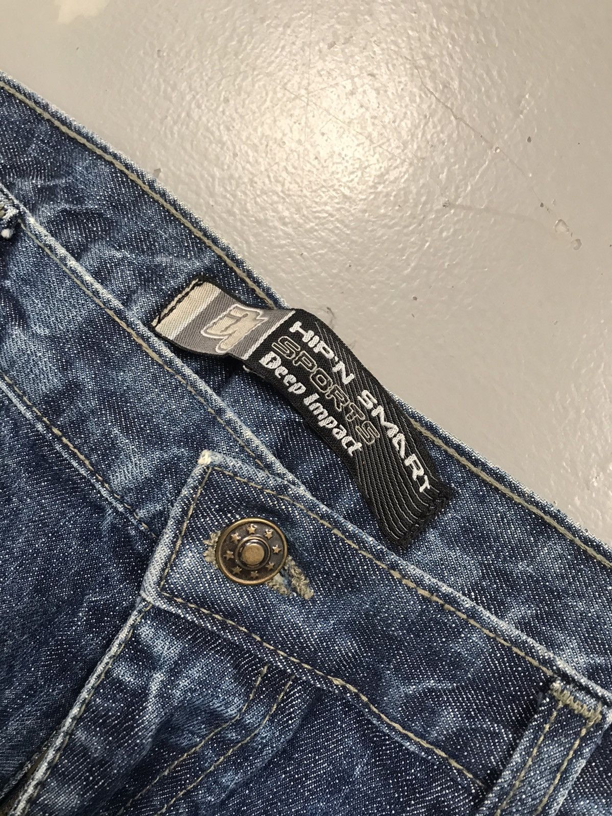 JNCO × Southpole × Vintage Vintage Deep impact SpellOut embroidered baggy fit denim Size US 39 - 6 Thumbnail