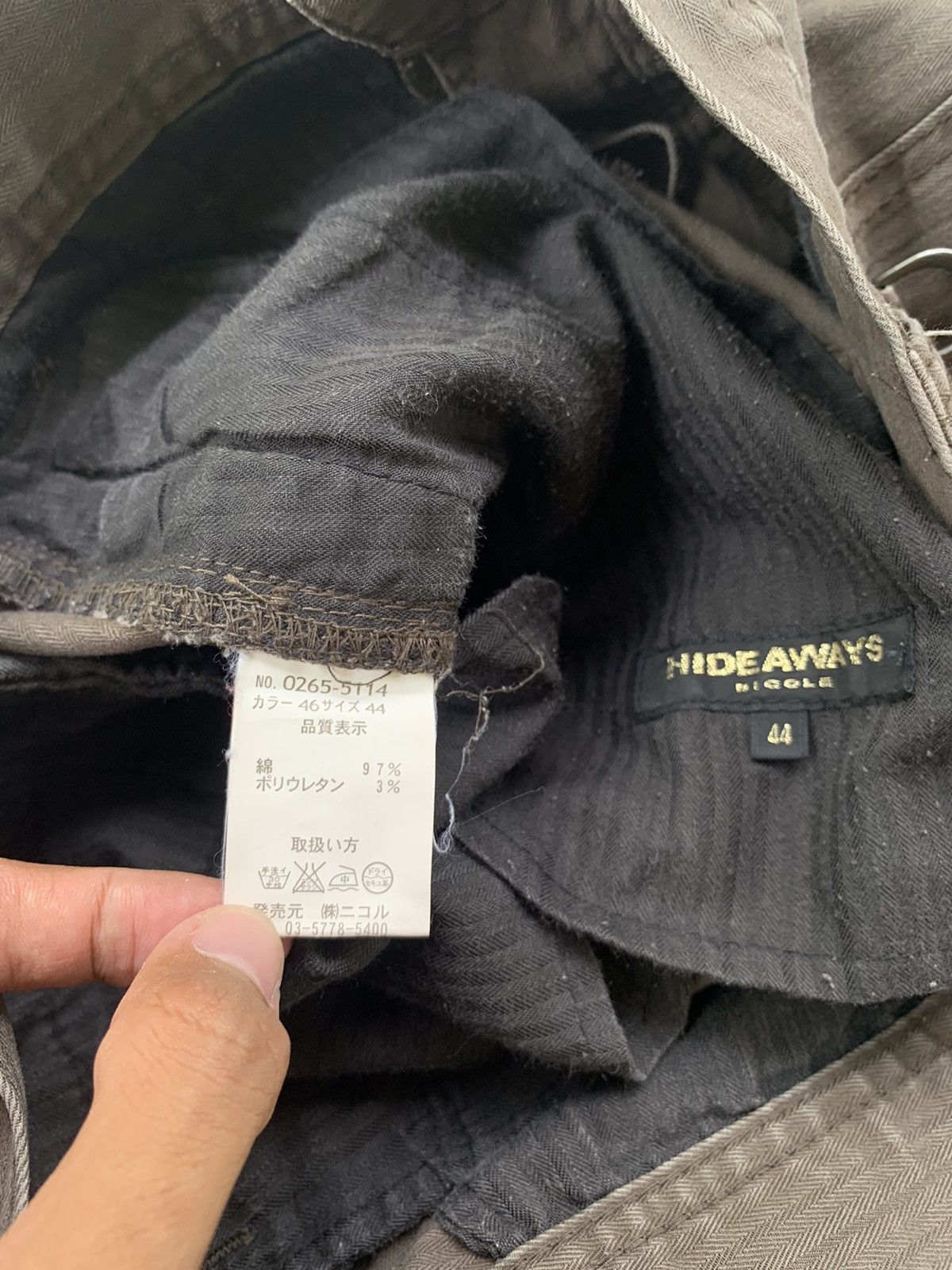 Japanese Brand Hideaways by Nicole Club Multipocket Flared Cargo Pant Size US 28 / EU 44 - 6 Thumbnail