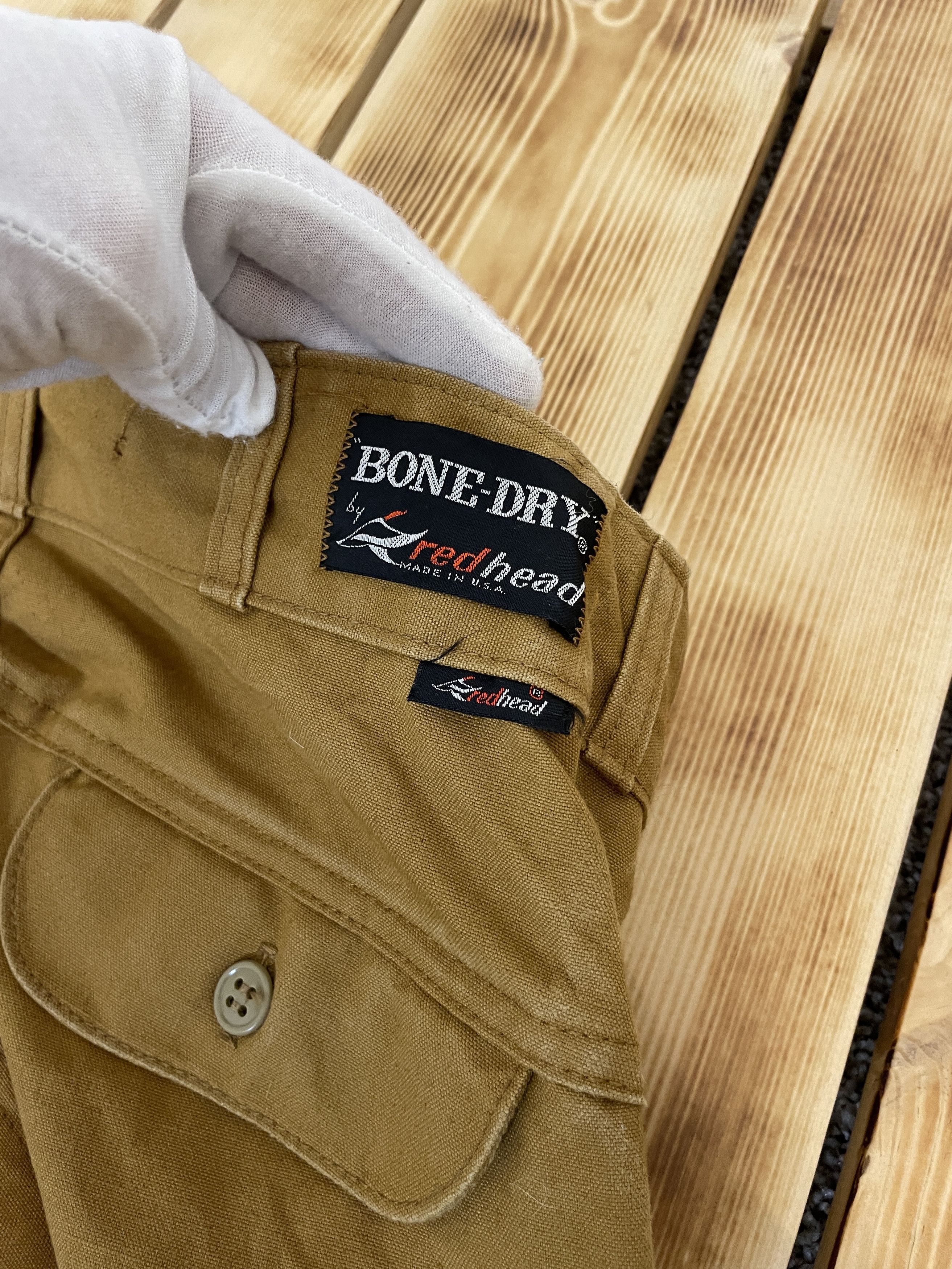 Redhead Vintage 80s Redhead BoneDry Hunting Canvas Double Knee Pants Size US 30 / EU 46 - 16 Thumbnail