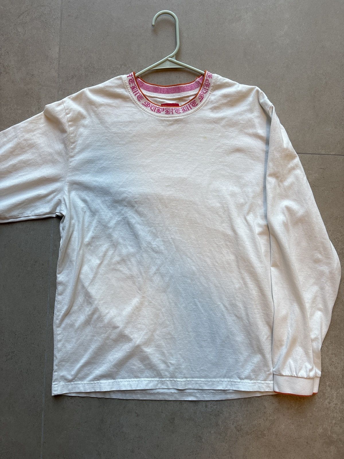 Supreme Supreme Old English Long-Sleeve Top (white) | Grailed