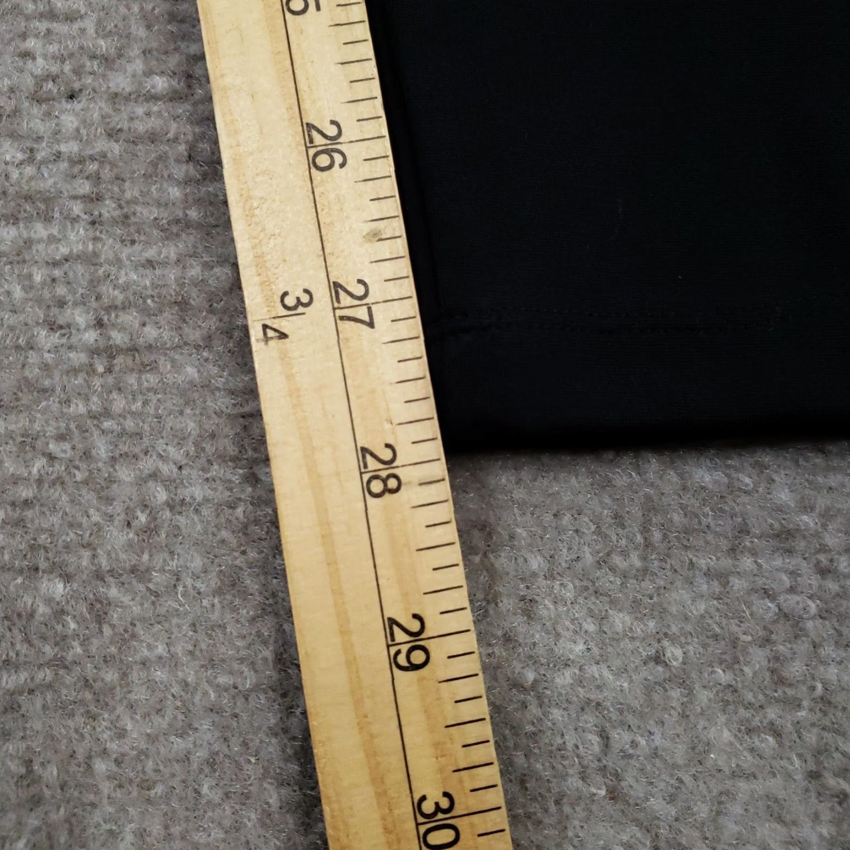 Vintage Lysse Leggings Womens Small Black High Rise Sequin Side Stripe Ankle Stretch Size 28" / US 6 / IT 42 - 3 Thumbnail
