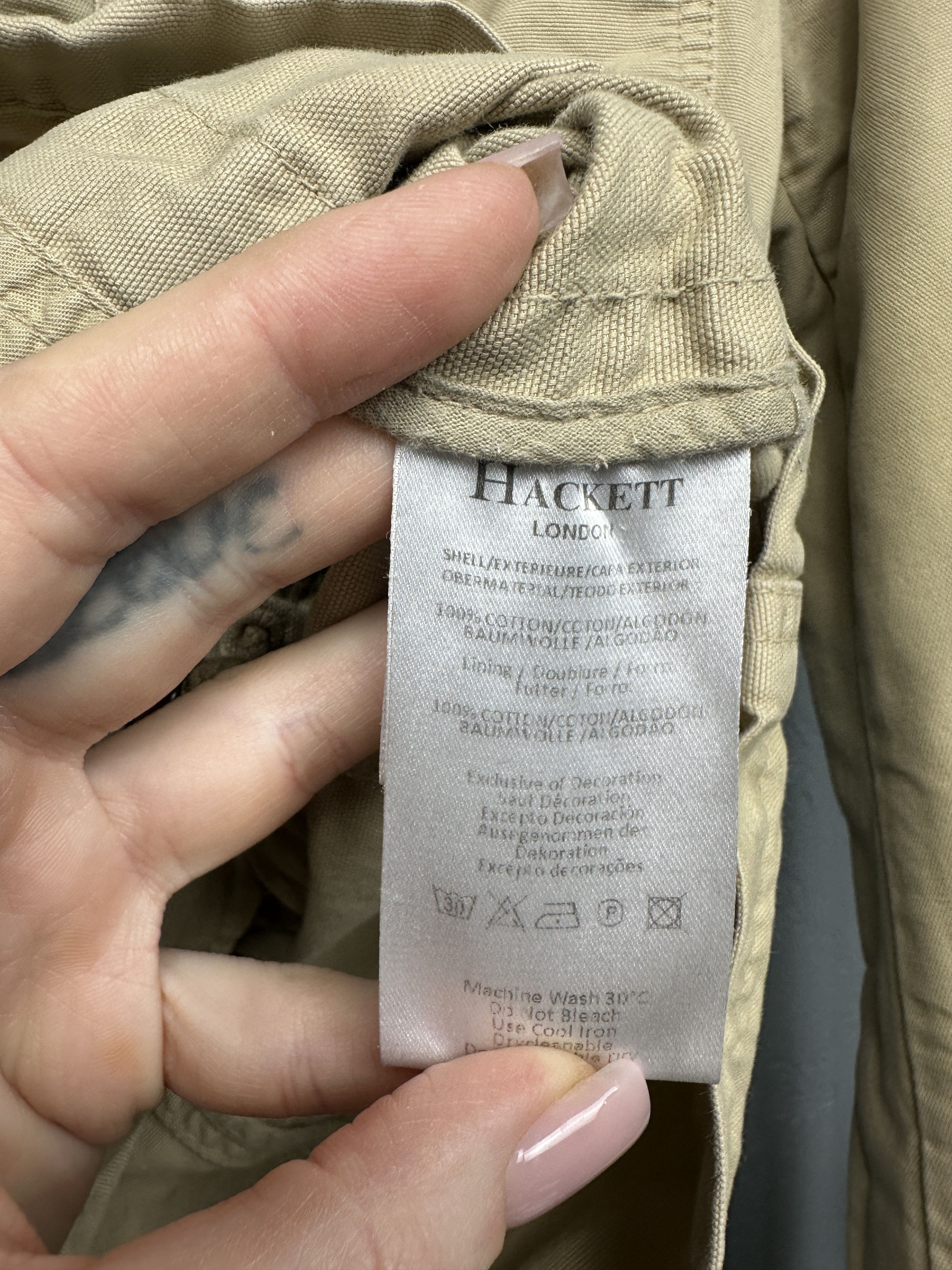 Hackett Hackett Mens Multipocket Utility Field Military Jacket Size US M / EU 48-50 / 2 - 5 Thumbnail