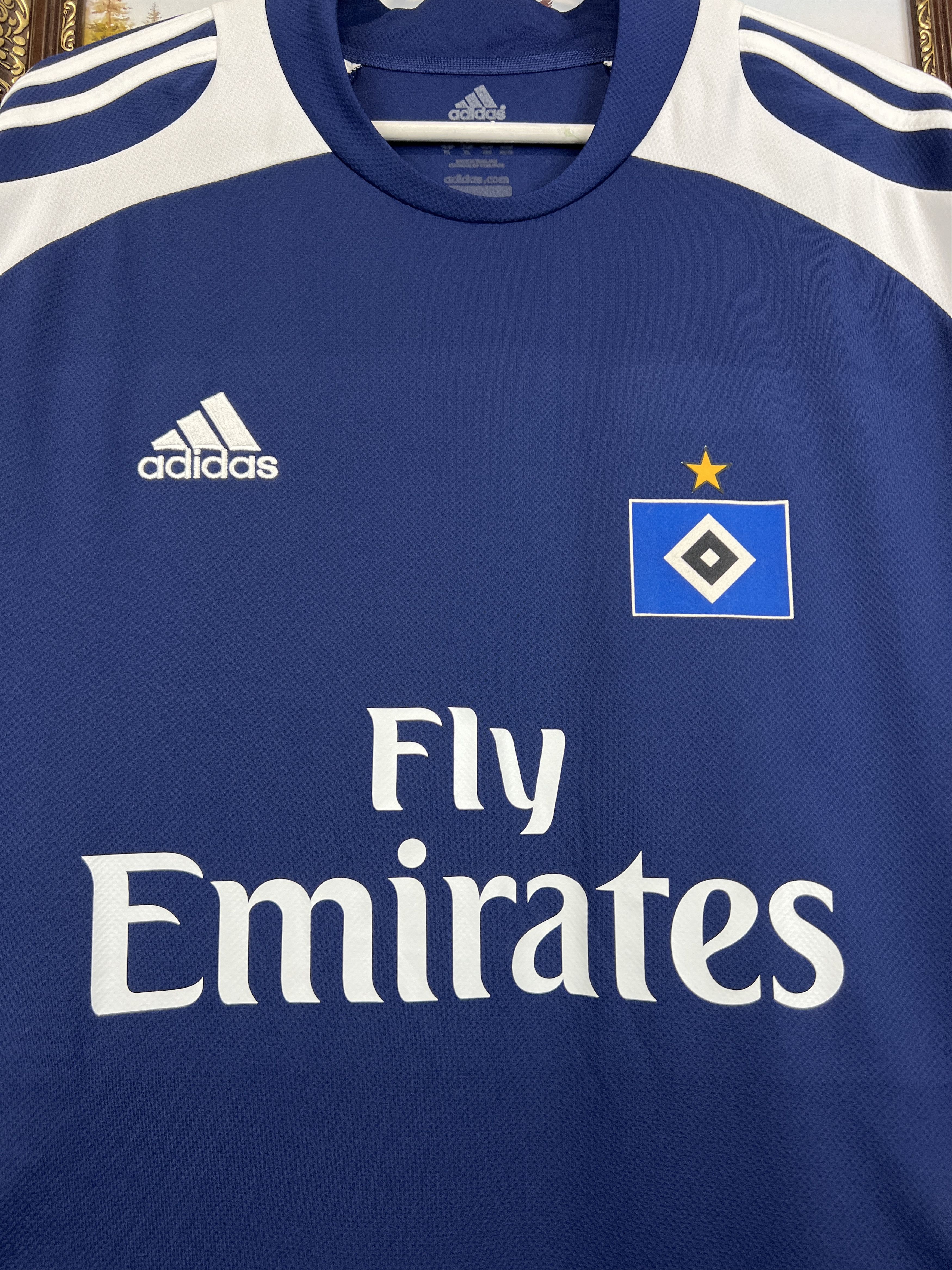 Adidas Hamburg football shirt 2007 Soccer Adidas Jersey Trikot Rare Size US XL / EU 56 / 4 - 3 Thumbnail