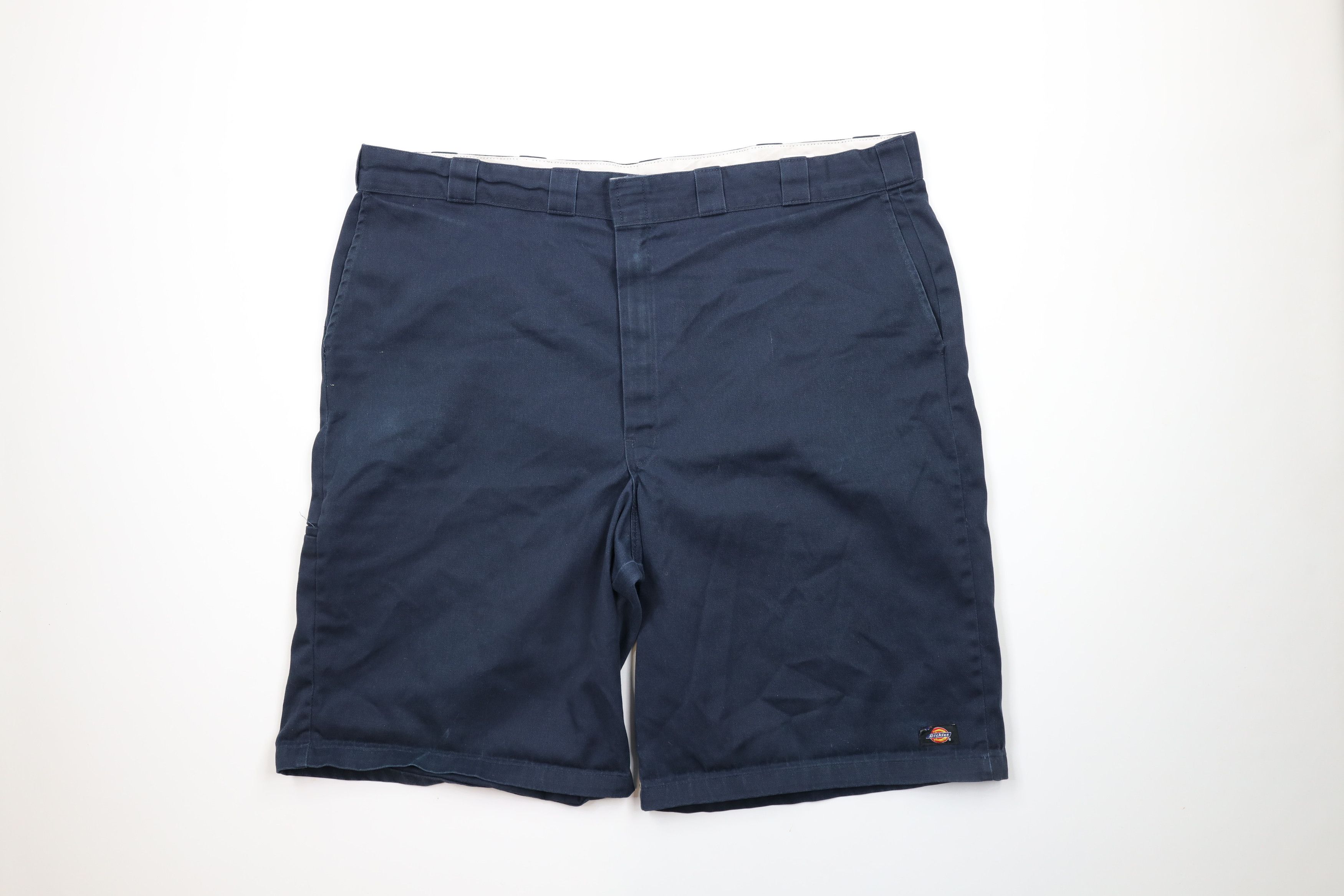 Dickies × Vintage Vintage Dickies Spell Out Workwear Mechanic Shorts Navy Blue Size US 44 / EU 60 - 1 Thumbnail