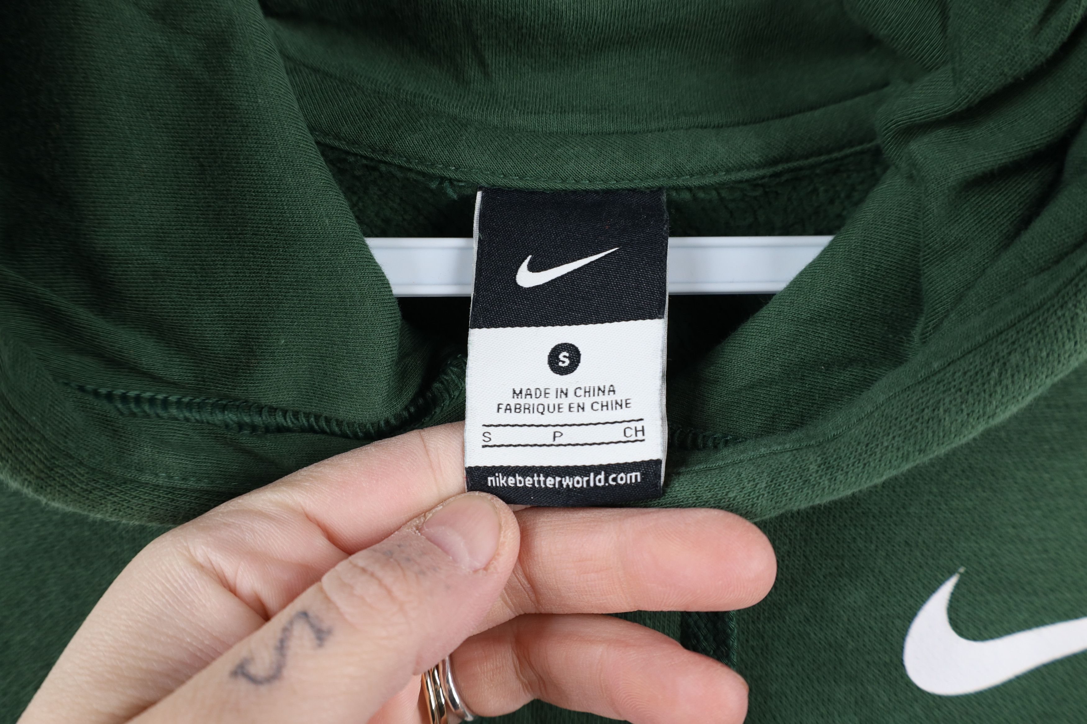 Nike × Vintage Vintage Y2K Nike Michigan State University Hoodie Sweatshirt Size US S / EU 44-46 / 1 - 8 Thumbnail
