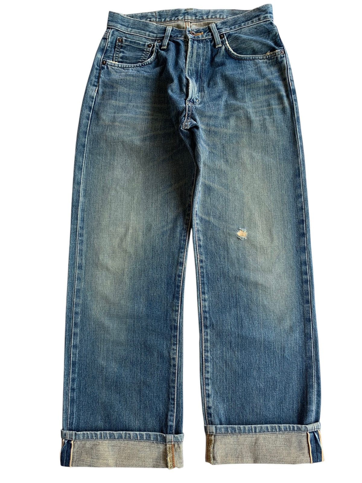 Edwin × Kapital × Vintage VINTAGE EDWIN 505 SELVEDGE RUSTY DISTRESSED DENIM Size US 30 / EU 46 - 5 Thumbnail