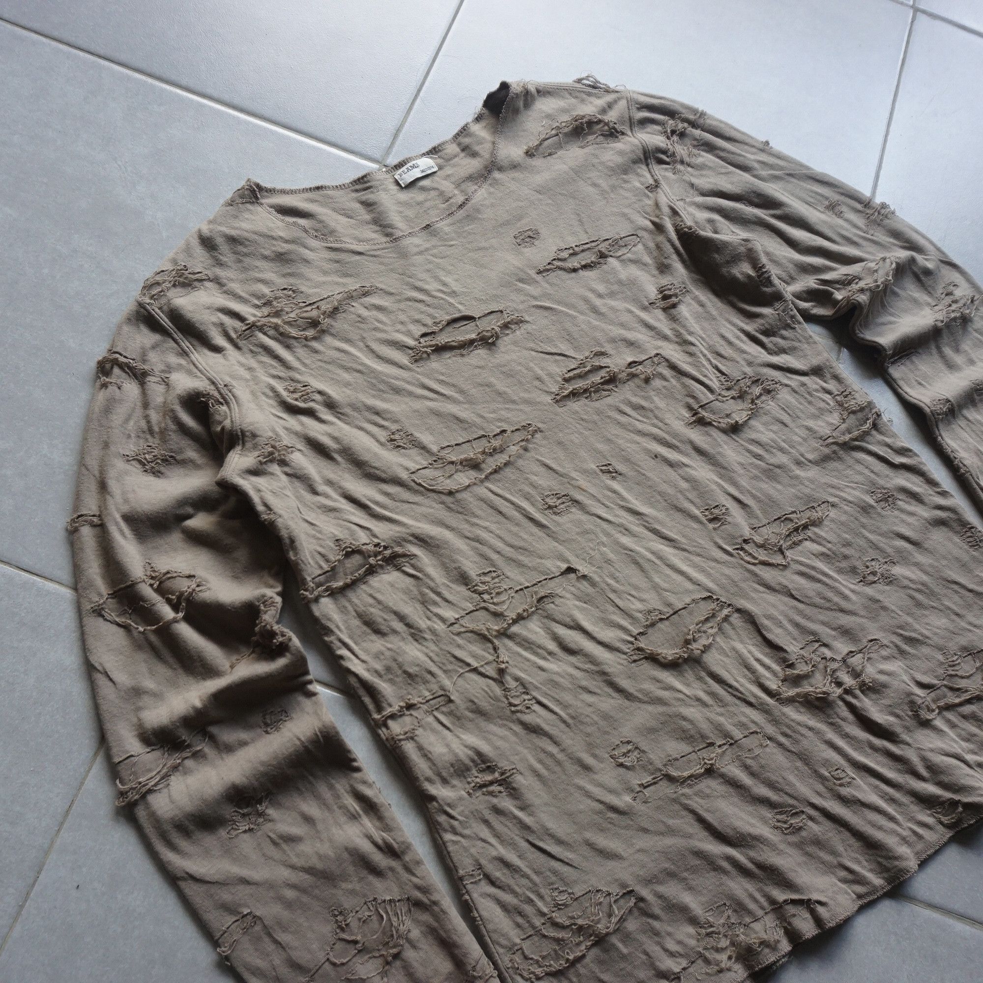 Beams Plus Beams distressed longsleeve Size US M / EU 48-50 / 2 - 3 Thumbnail