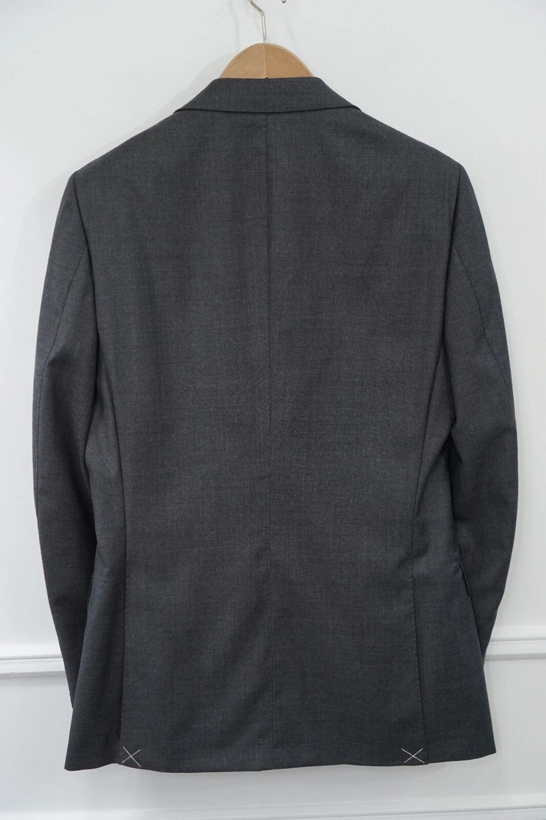 Suitsupply Men Suitsupply Blazer Lazio Grey Wool Vitale Barberis US40L Size 40L - 2 Thumbnail
