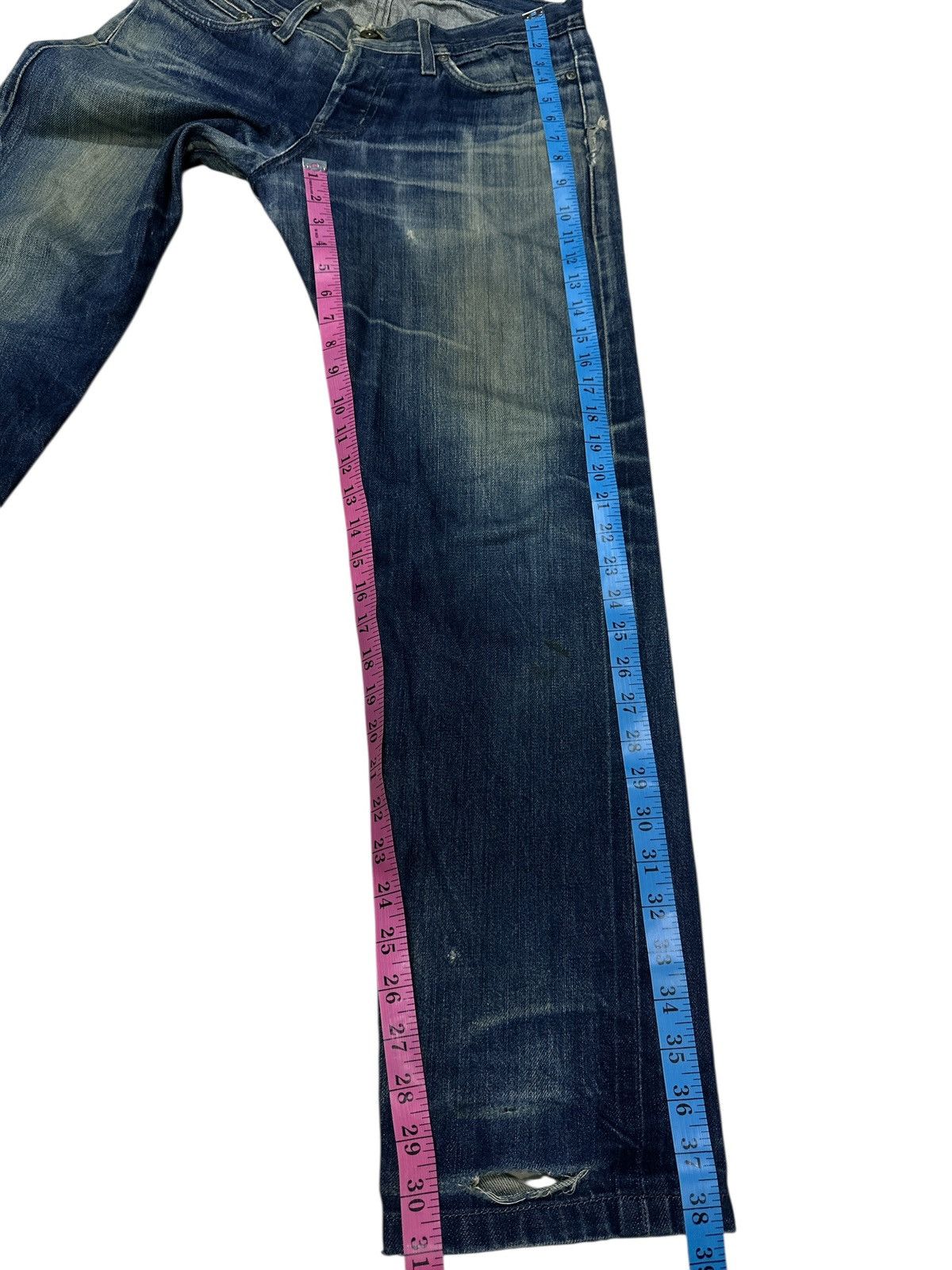 Kapital Trashed Distress Denim Naked&Famous Selvedge . Size US 32 / EU 48 - 19 Thumbnail