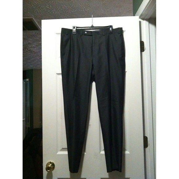 Calvin Klein CALVIN KLEIN MEN'S 76%POLYESTER 24%RAYON DRESS PANTS 36/30 Size 36R - 3 Thumbnail