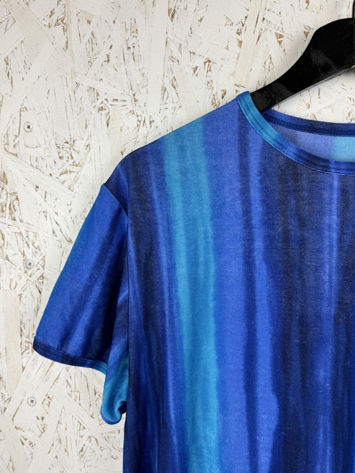 Vivienne Westwood 90s Vintage Vivienne Westwood Ocean Striped Rayon T-Shirt Size US M / EU 48-50 / 2 - 4 Thumbnail