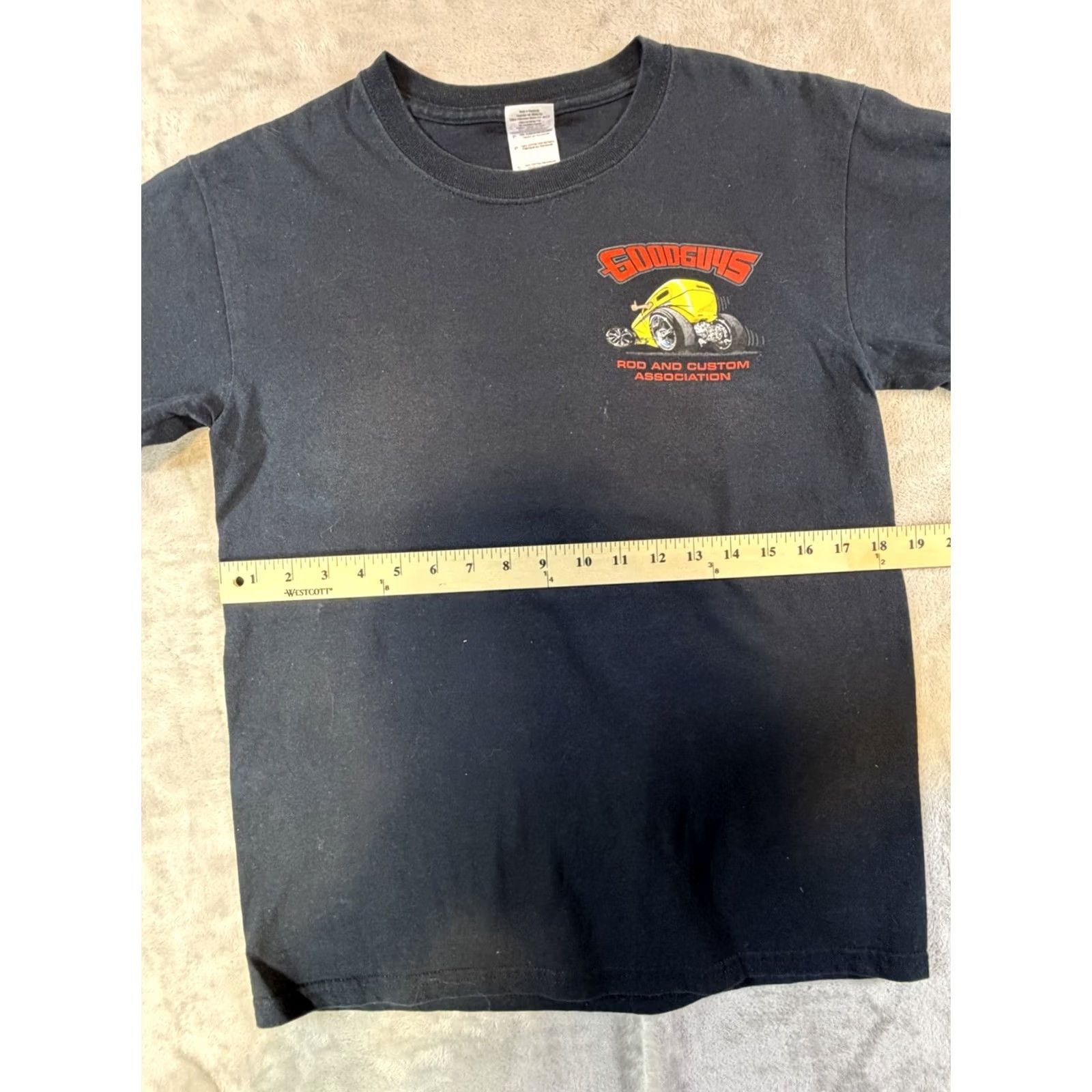 Vintage GoodGuys Rod and Custom Association T-Shirt Men Graphic Black Small Short Sleeve Crew Neck Cotton Size US S / EU 44-46 / 1 - 5 Thumbnail