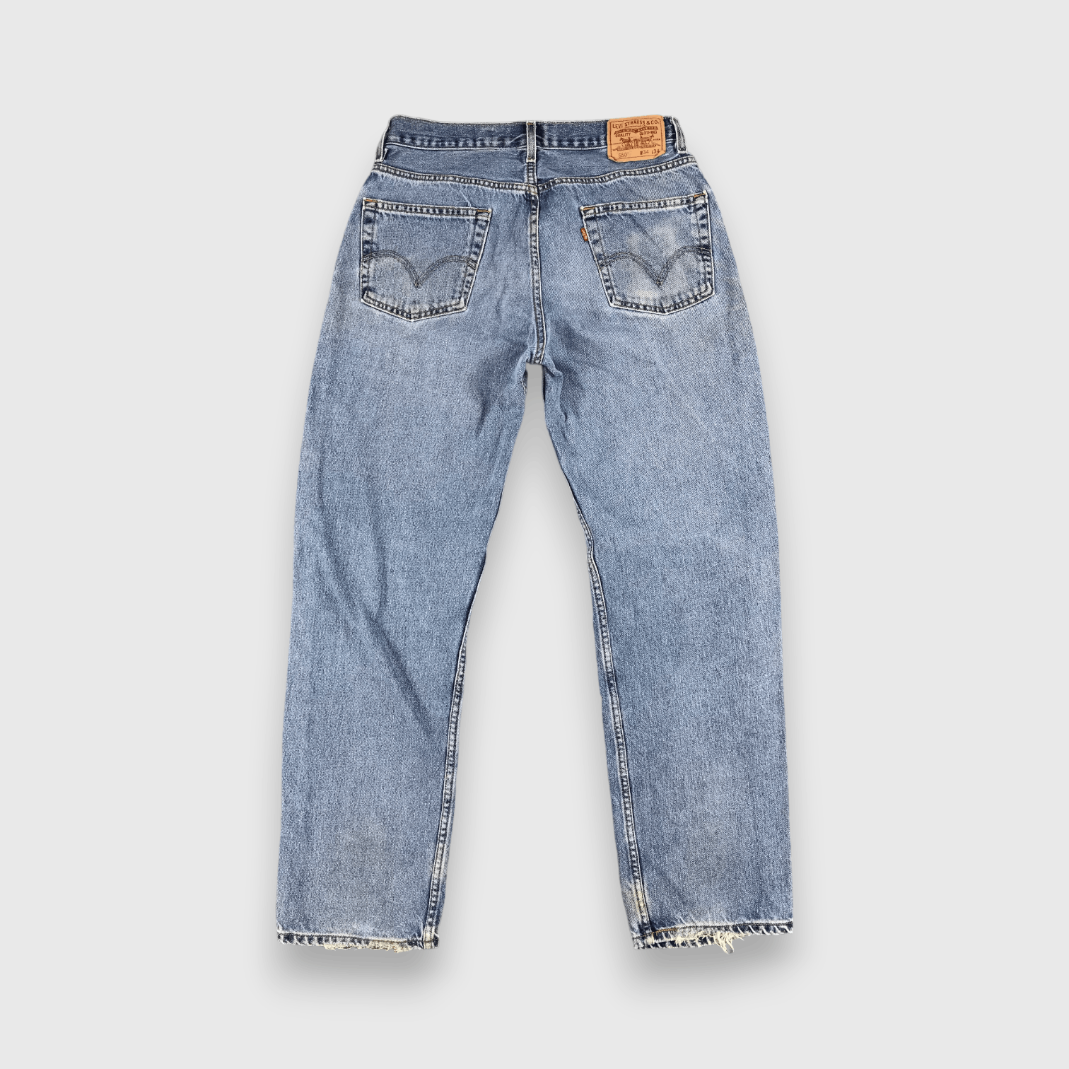 Levi's Vintage Levis Jeans Lot 550 Stone Washed Denim-J1004 Size US 33 - 2 Thumbnail