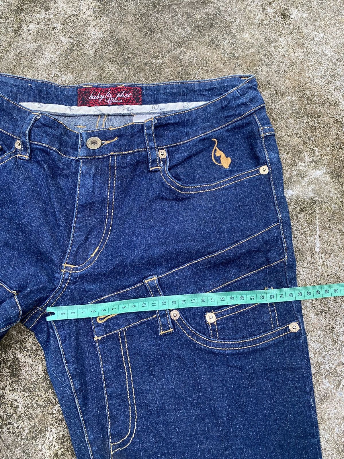 If Six Was Nine BABY PHAT FLARED JEANS Size 30" / US 8 / IT 44 - 10 Thumbnail