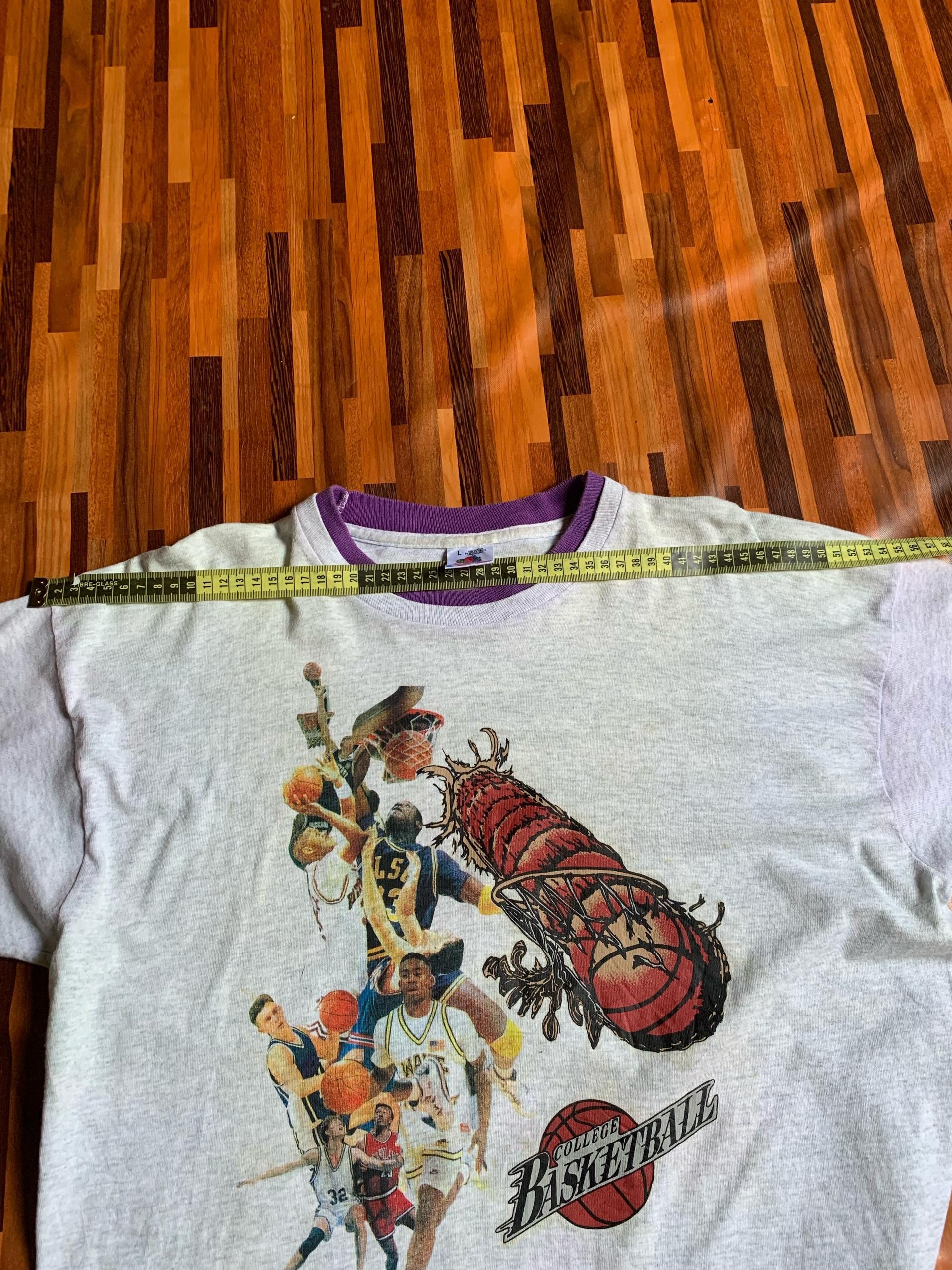 Vintage made in usa college Basketball single stich Size US M / EU 48-50 / 2 - 9 Thumbnail
