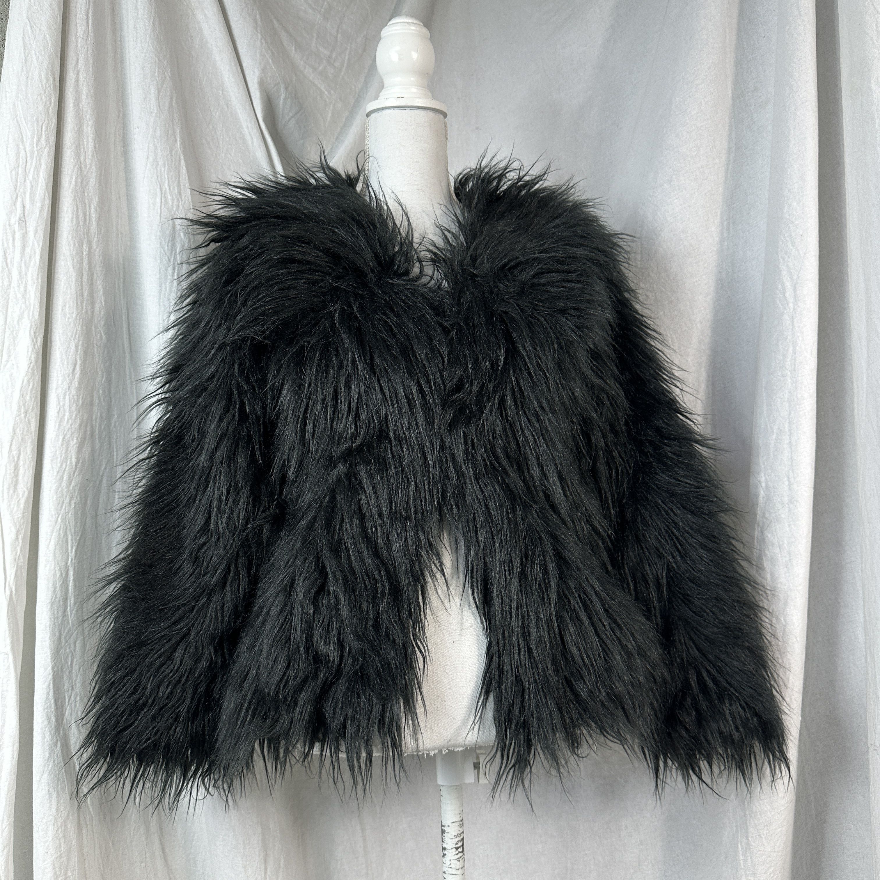 Vintage Vintage Avant Garde Y2K Faux Fur Jacket Size S / US 4 / IT 40 - 5 Thumbnail