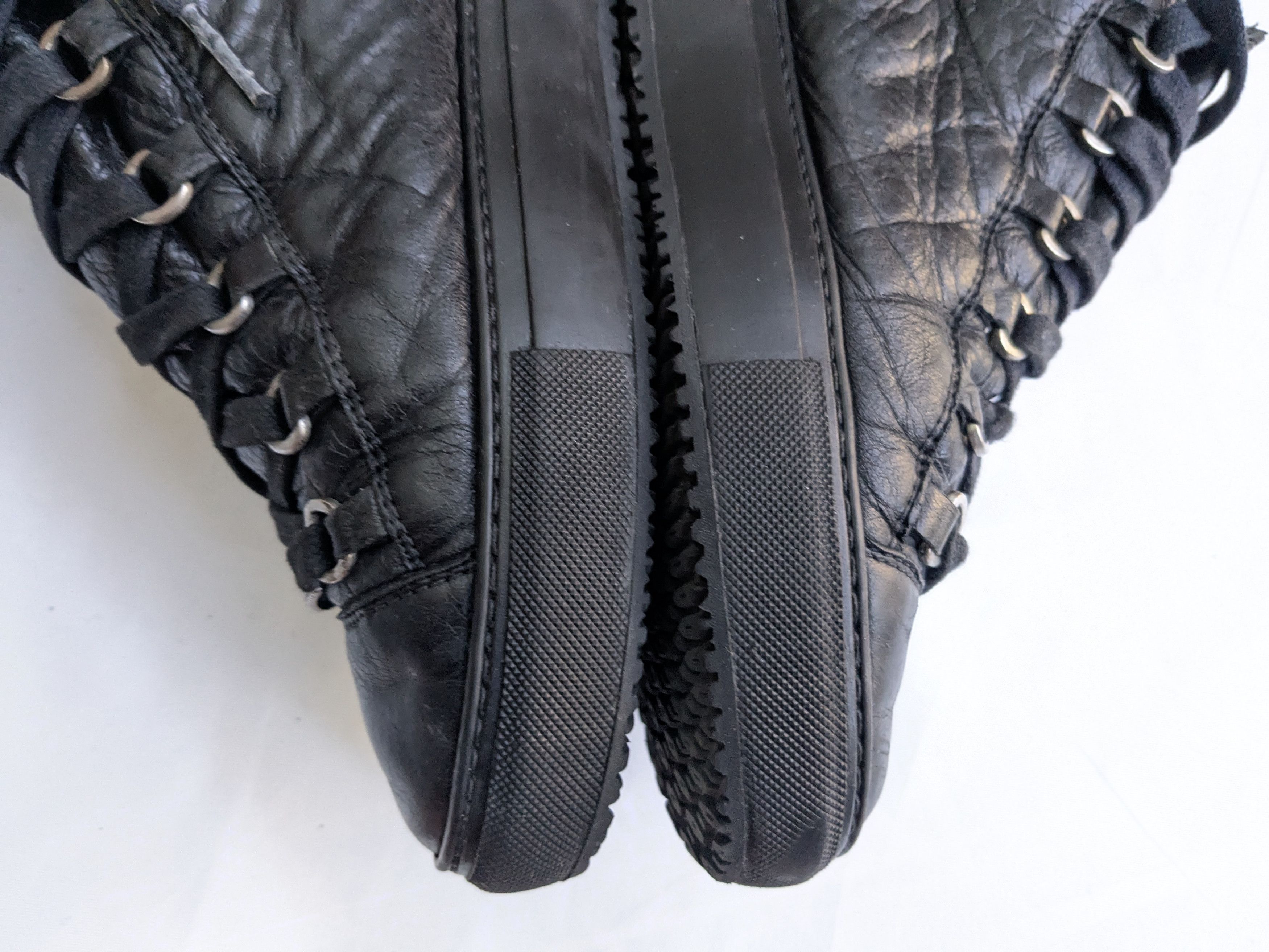 Balenciaga Balenciaga Arena Black High Top 9 Leather Size US 9 / EU 42 - 10 Thumbnail