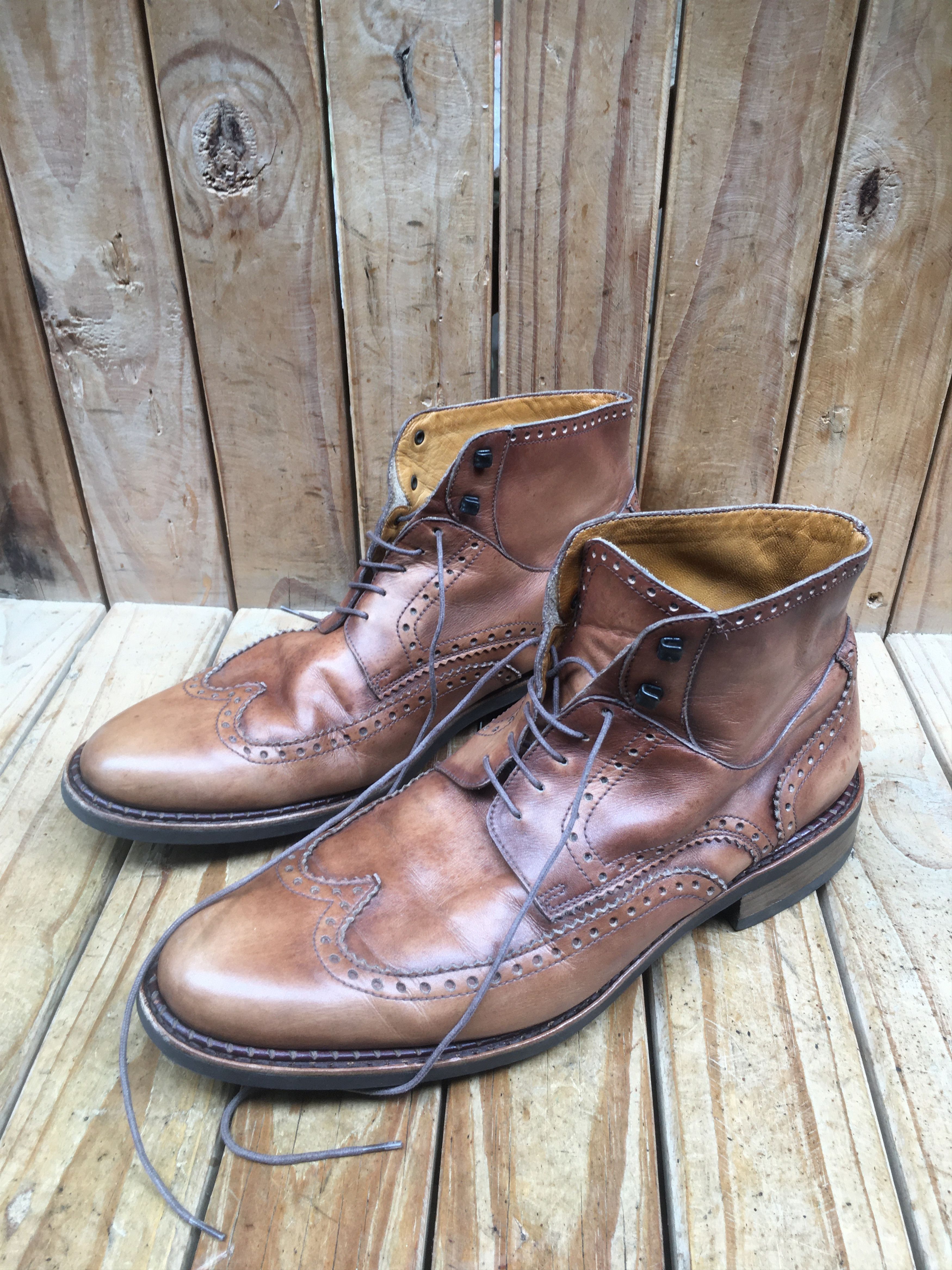 Paraboot Paraboot Perrault brogue Men's leather boots sz US 10 UK 9 H Size US 10 / EU 43 - 14 Thumbnail