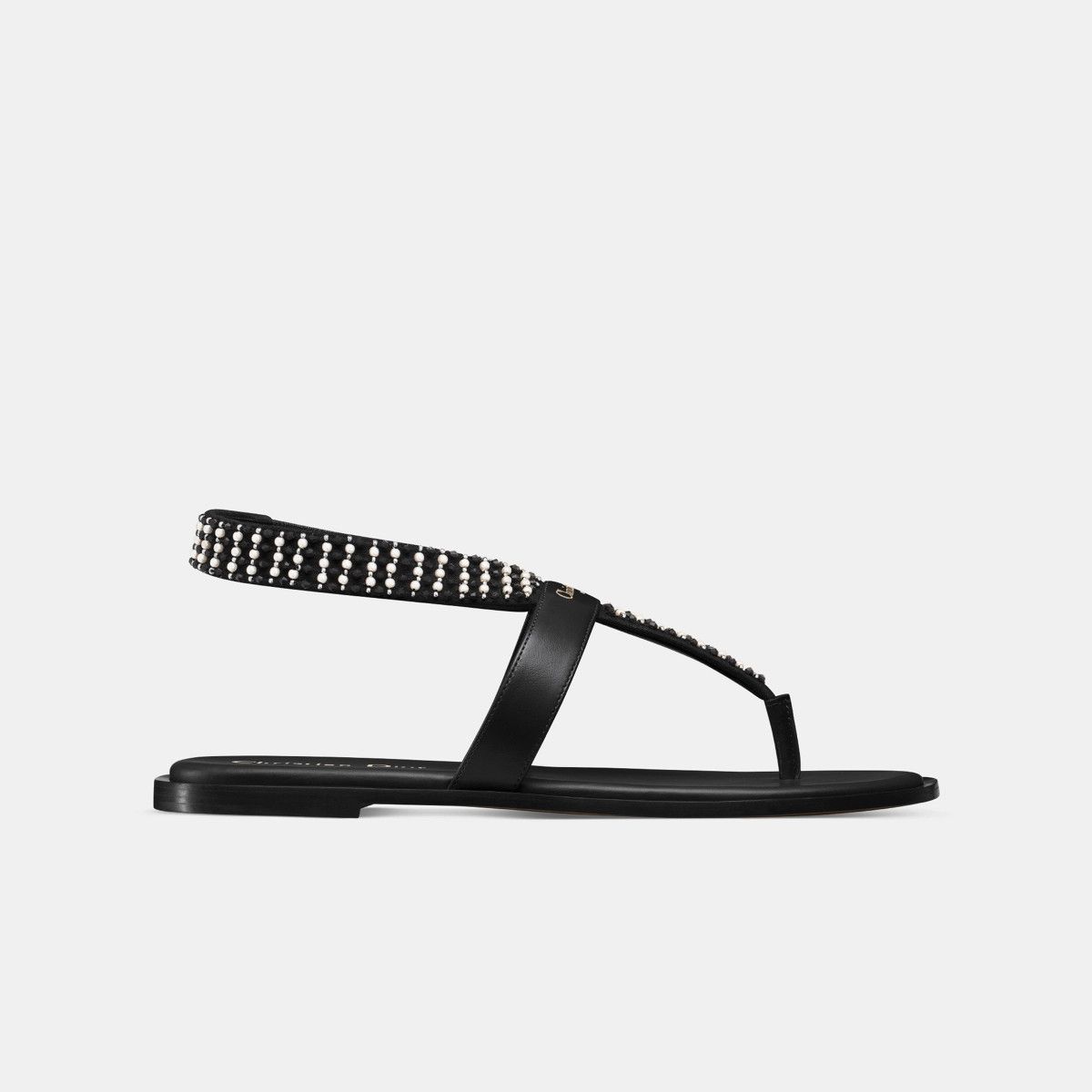 Dior o1bcso1str0226 Dior Eclat Thong Sandal in Black Size US 10 / IT 40 - 1 Thumbnail