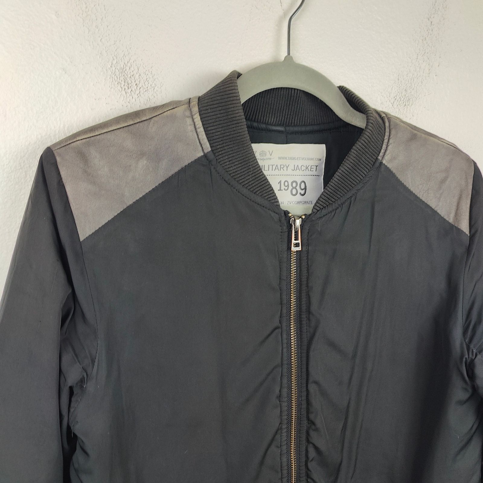 Zadig & Voltaire Zadig & Voltaire Kal Bomber Jacket Womens Small Black Size S / US 4 / IT 40 - 2 Thumbnail