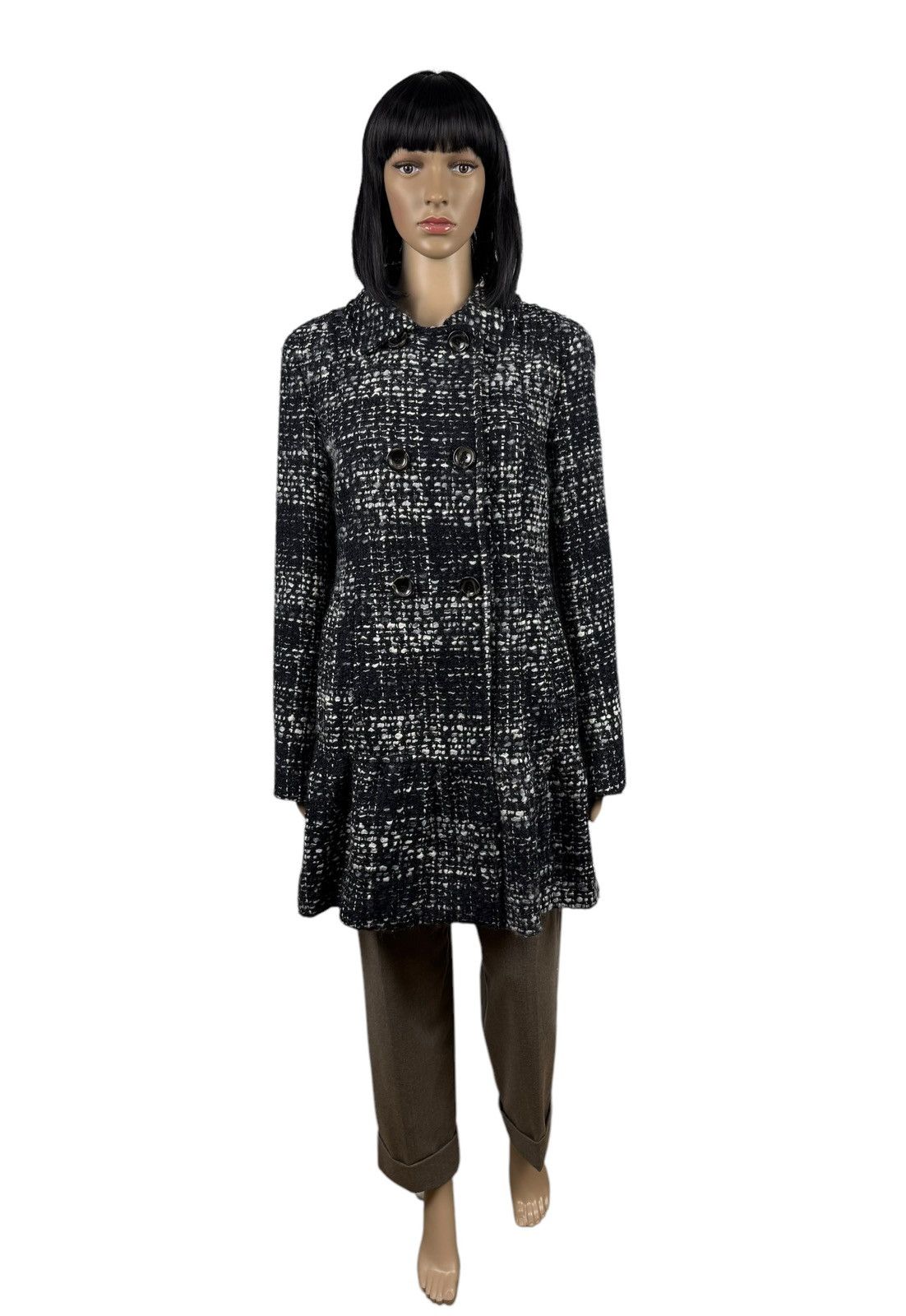 Weekend Max Mara Weekend Max Mara Wool Woven Knit Coat Pleated size US10 IT44 Size L / US 10 / IT 46 - 2 Thumbnail