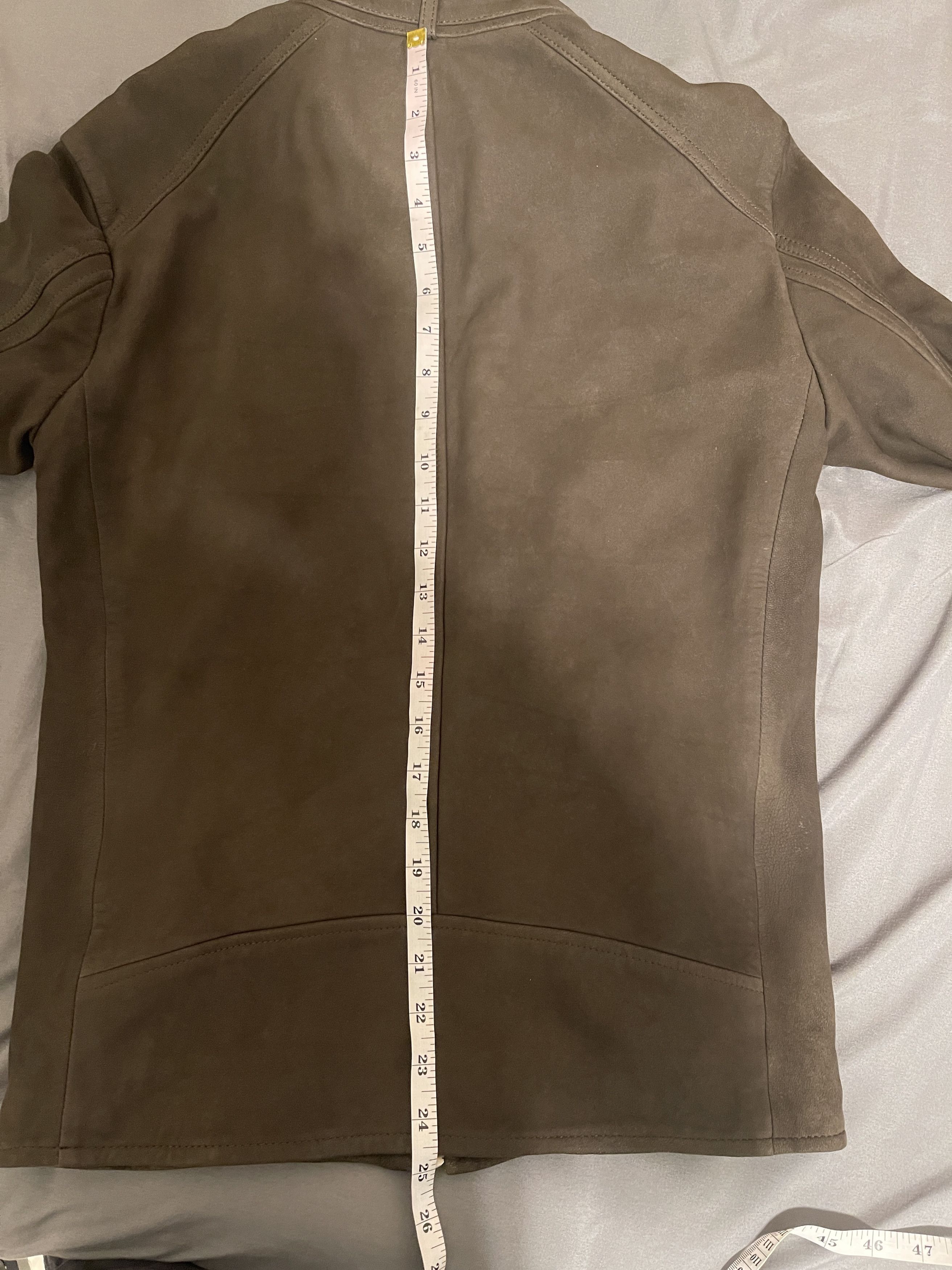 Allsaints All Saints Cora Suede Leather jacket XS olive NWT MSRP $600 Size US XS / EU 42 / 0 - 8 Thumbnail