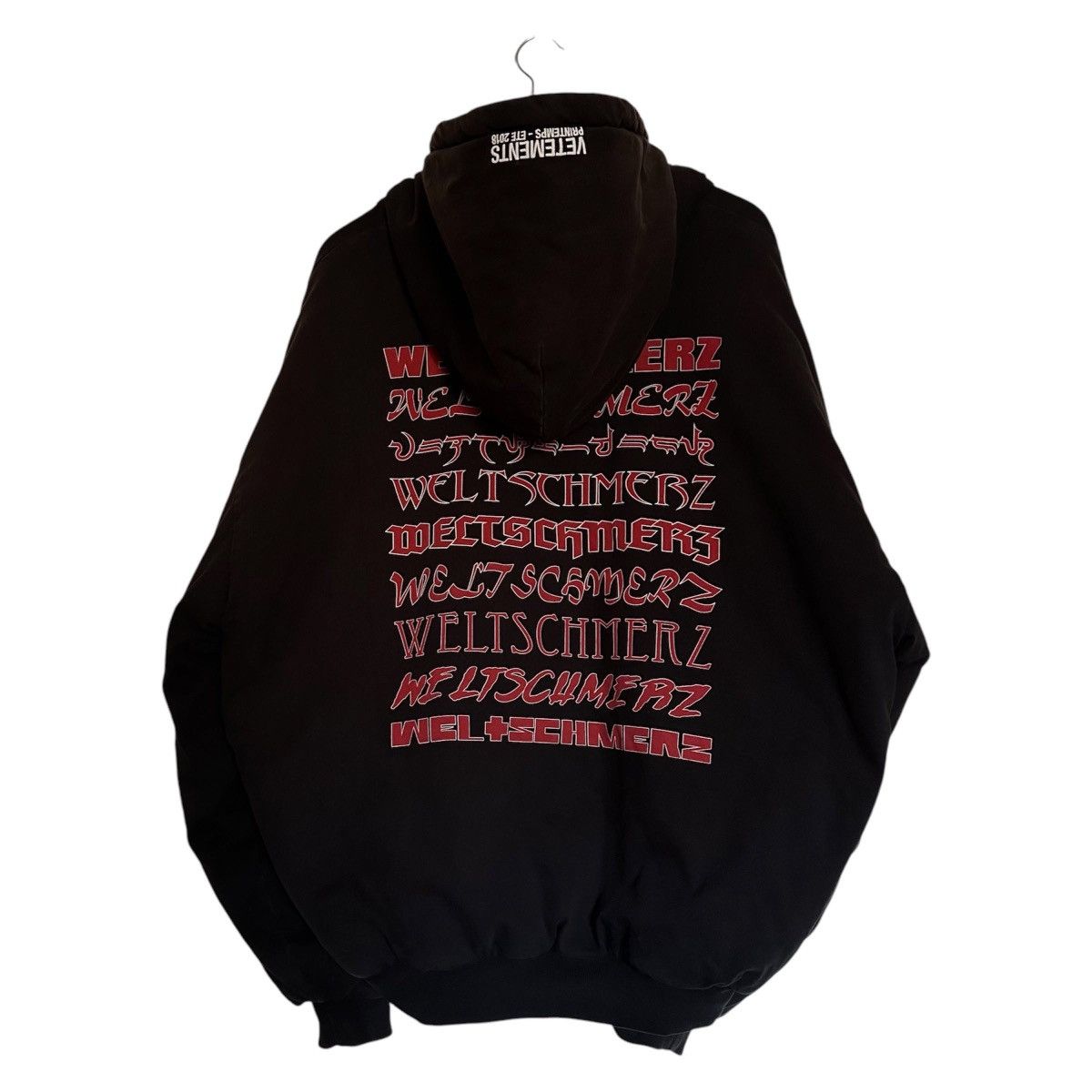 Vetements 17aw split zip up hoodie ヴェトモン vetements split hoodie