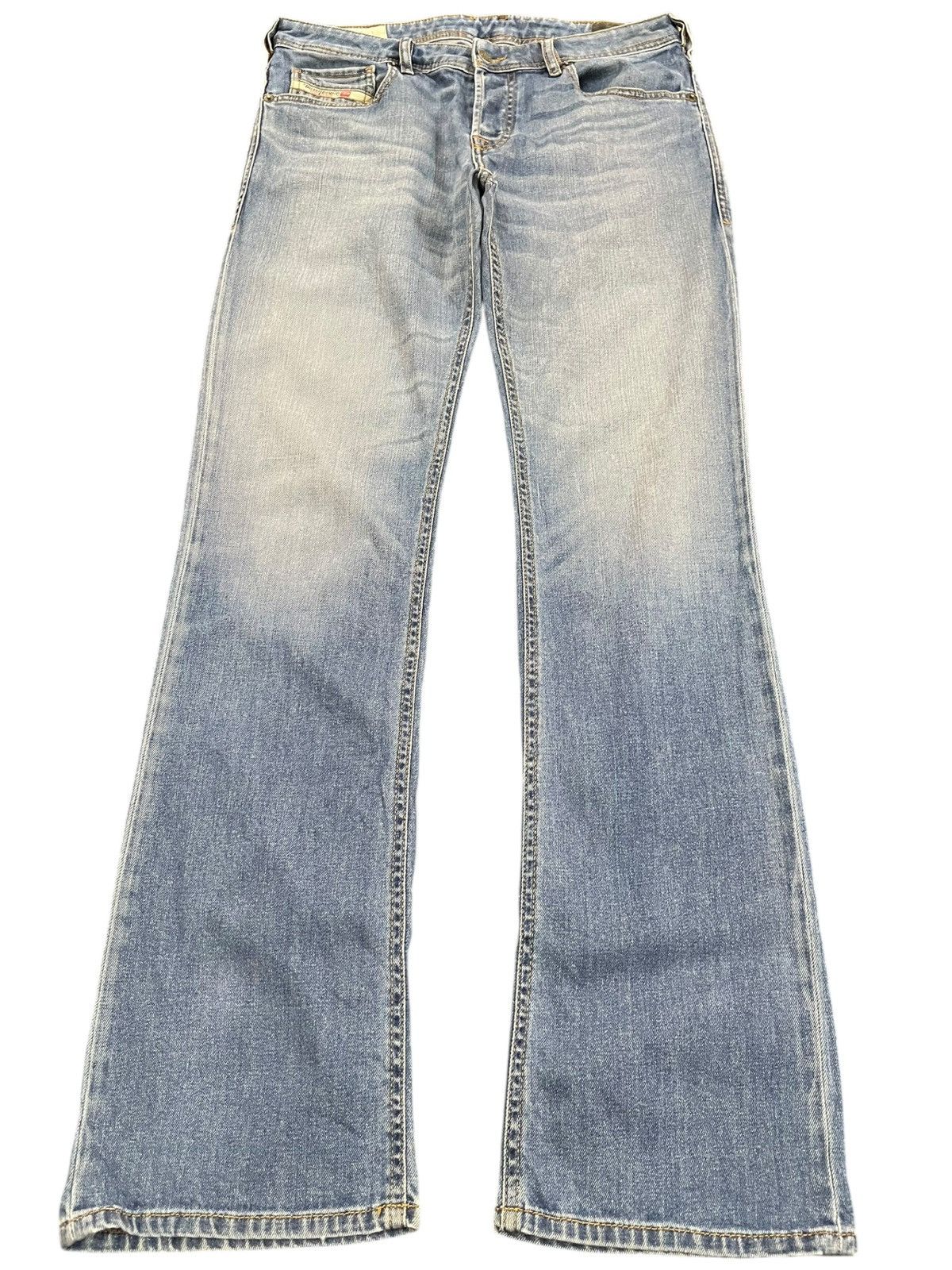 Diesel × Diesel Black Gold Vintage Diesel Zatiny Flare Faded Denim Size US 33 - 1 Thumbnail