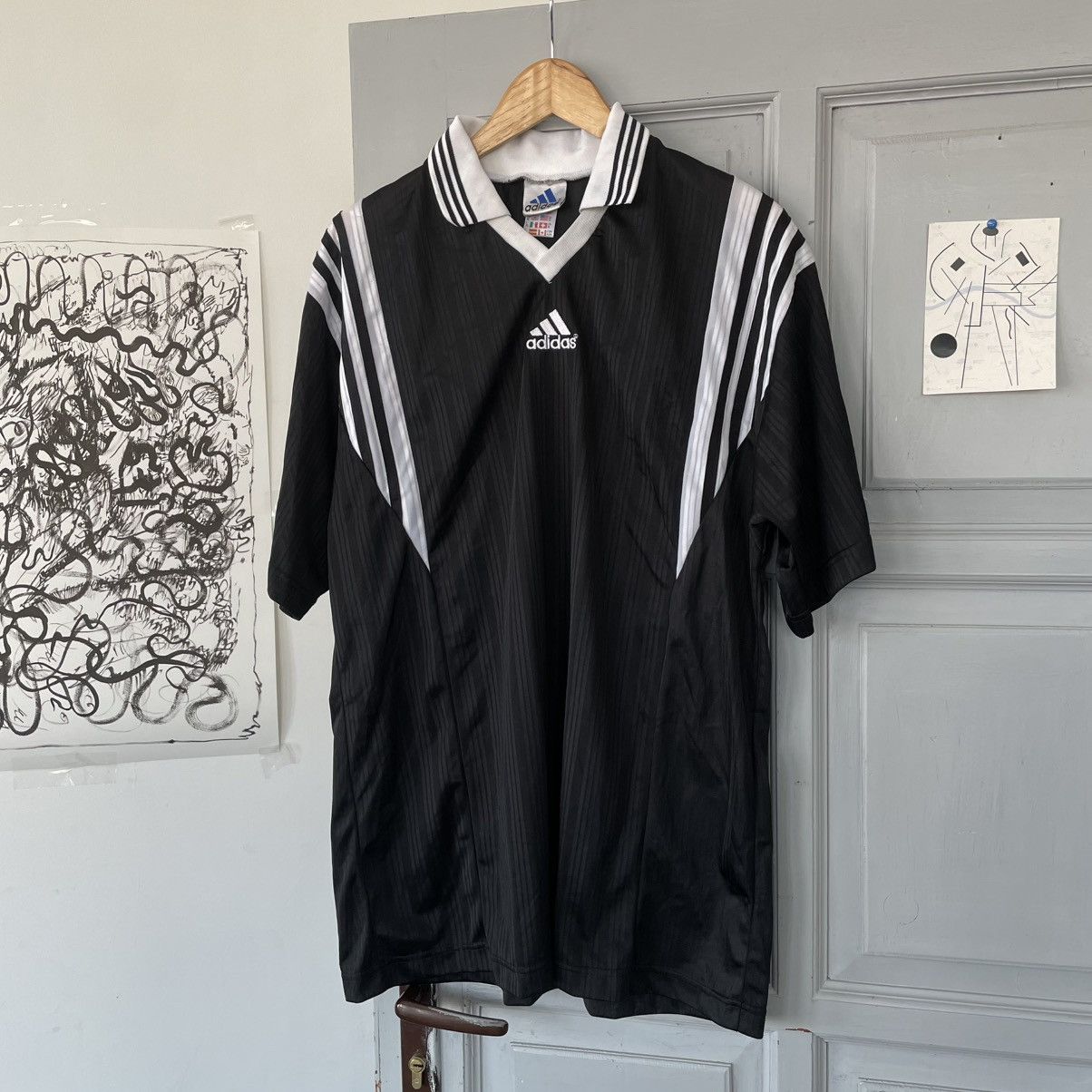 Adidas × Japanese Brand × Vintage Vintage 90’s Adidas Soccer jersey T-shirt szXL y2k Size US XL / EU 56 / 4 - 2 Thumbnail