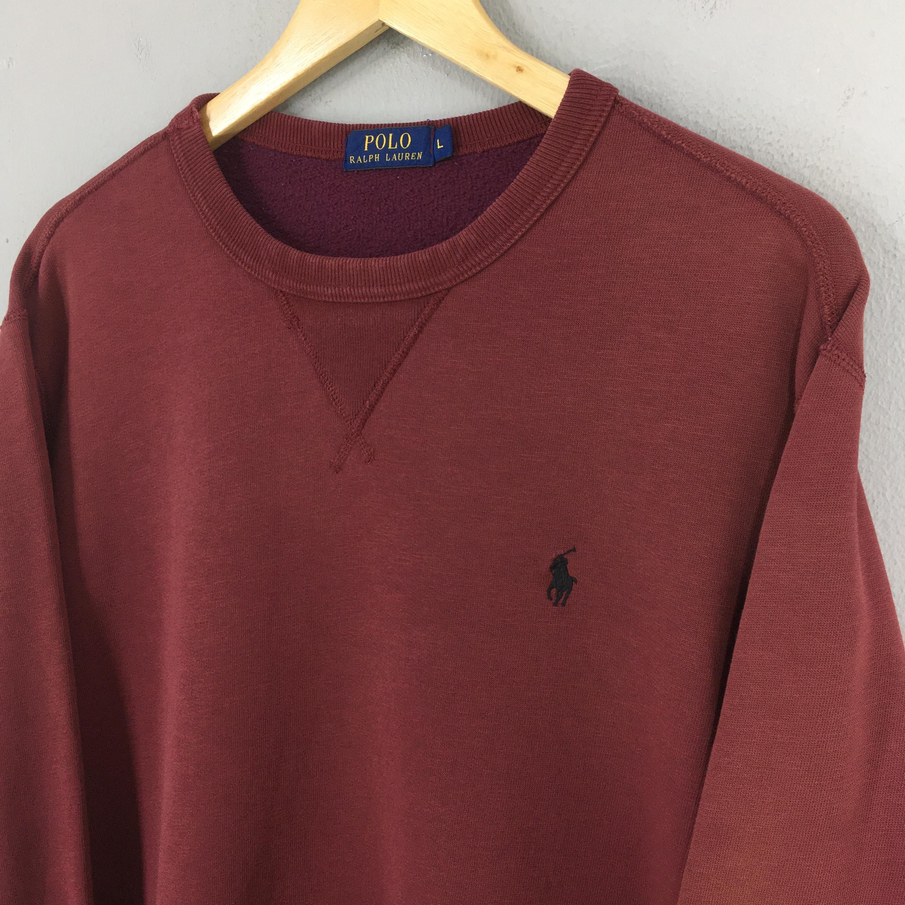 Polo Ralph Lauren Vintage 90s Polo Ralph Lauren Pony Red Sweatshirt Large Size US L / EU 52-54 / 3 - 3 Thumbnail