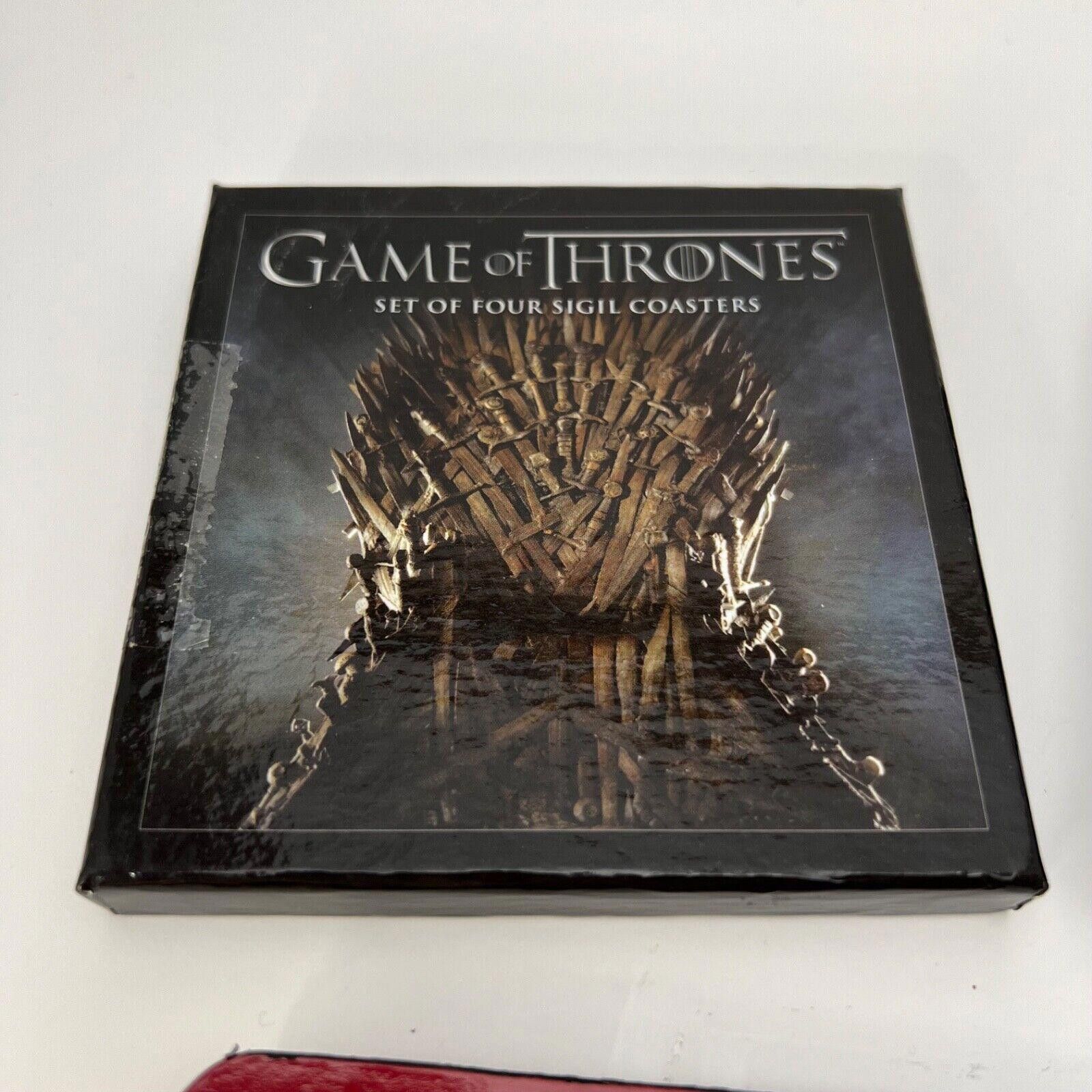 Designer Game of Thrones: House Sigil Coaster Set Winter is Coming Size ONE SIZE - 4 Thumbnail