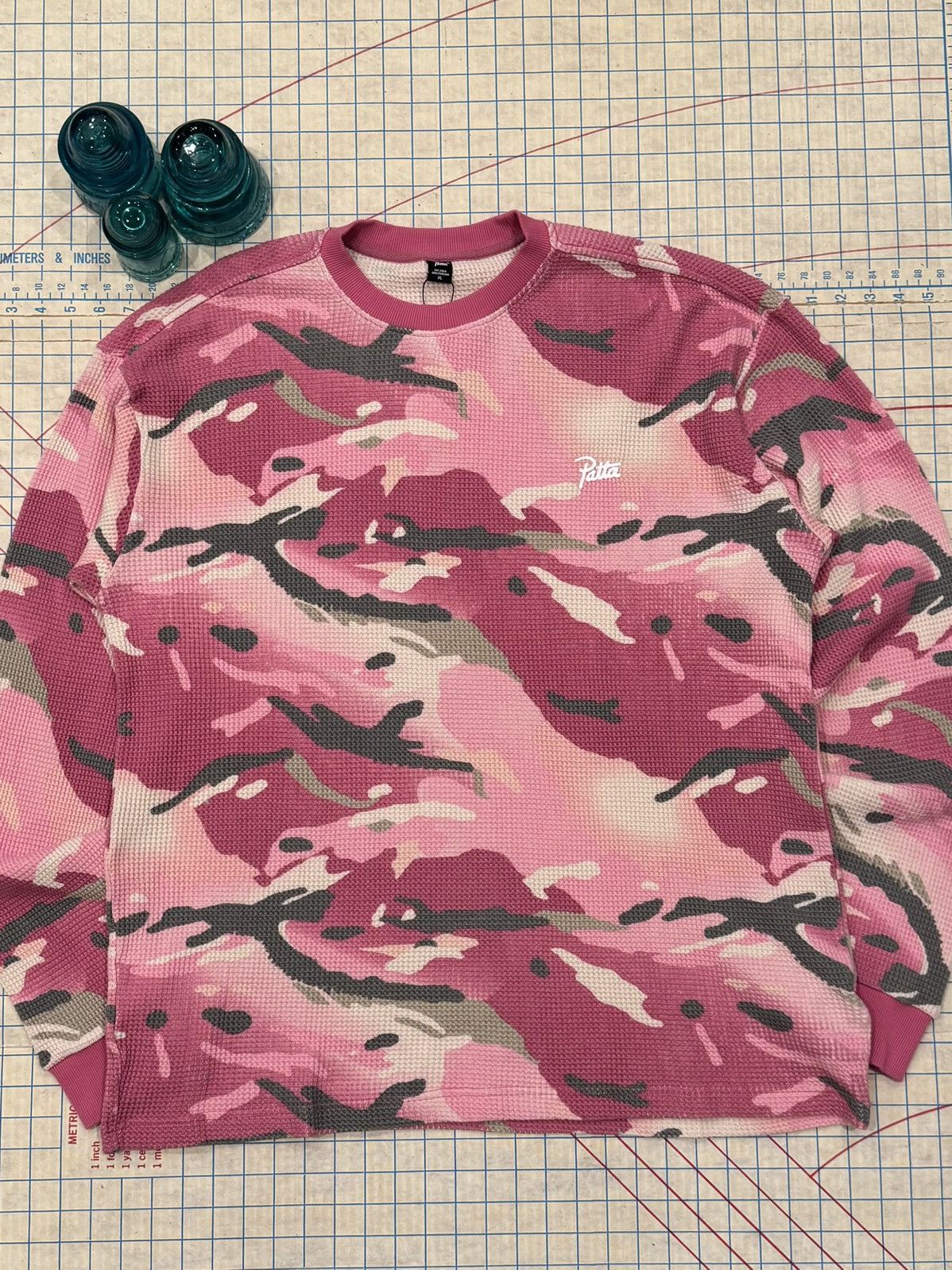 Patta NWT Patta Amsterdam Pink Camo Thermal Long Sleeve Mens XL Size US XL / EU 56 / 4 - 2 Thumbnail