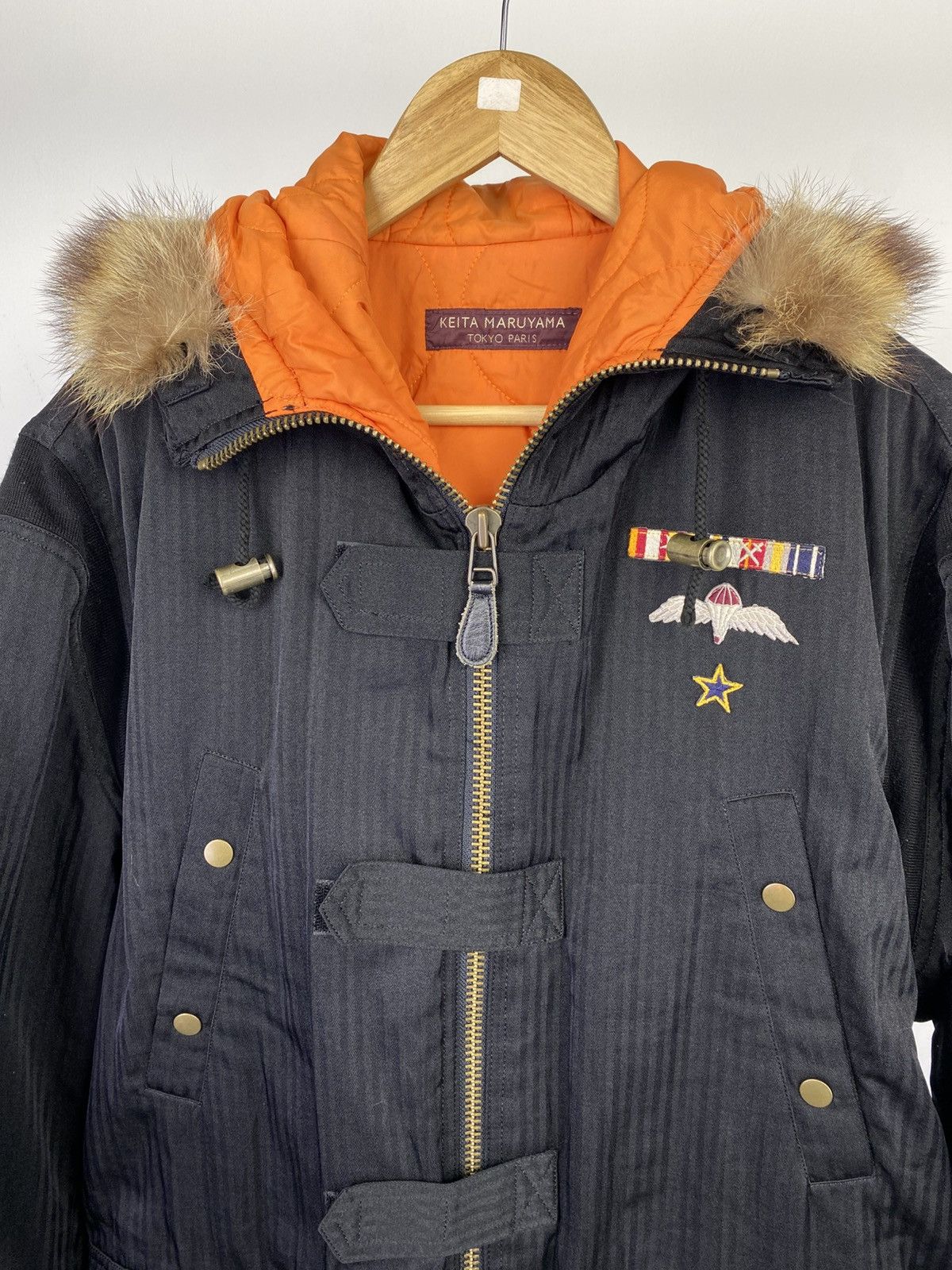 Japanese Brand 1990’s Keita Maruyama Snorkel Hoodie Quilted Bomber Parka Size US M / EU 48-50 / 2 - 7 Thumbnail