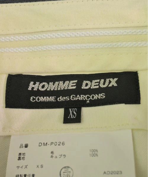 Comme des Garcons Homme Deux Casual Pants Slacks Stripes Wool Zipper Gray x Blue x White Size US 29 - 6 Thumbnail