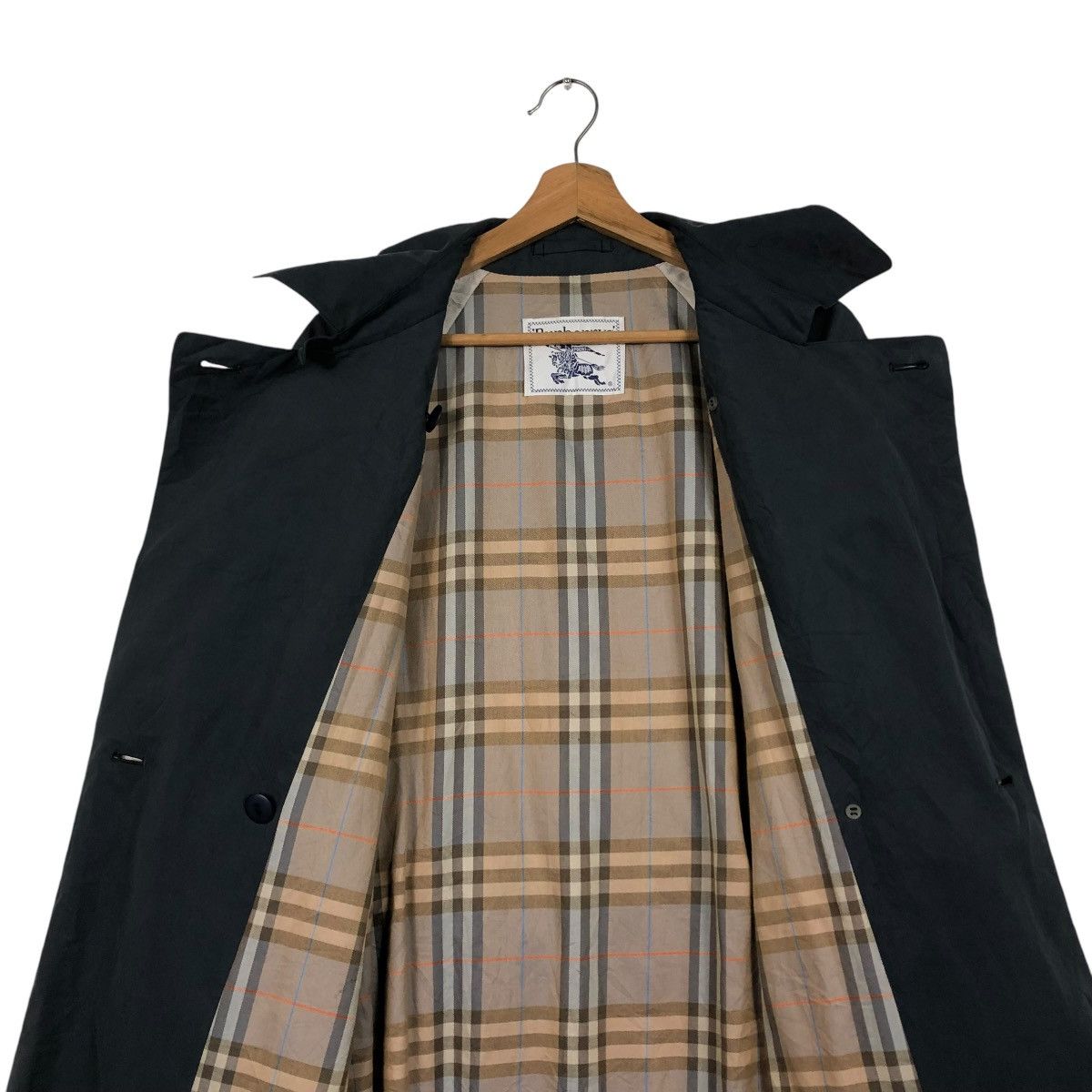Burberry 🔥VINTAGE TRENCH COAT BURBERRYS NOVA CHECK LONG JACKET Size US M / EU 48-50 / 2 - 17 Thumbnail