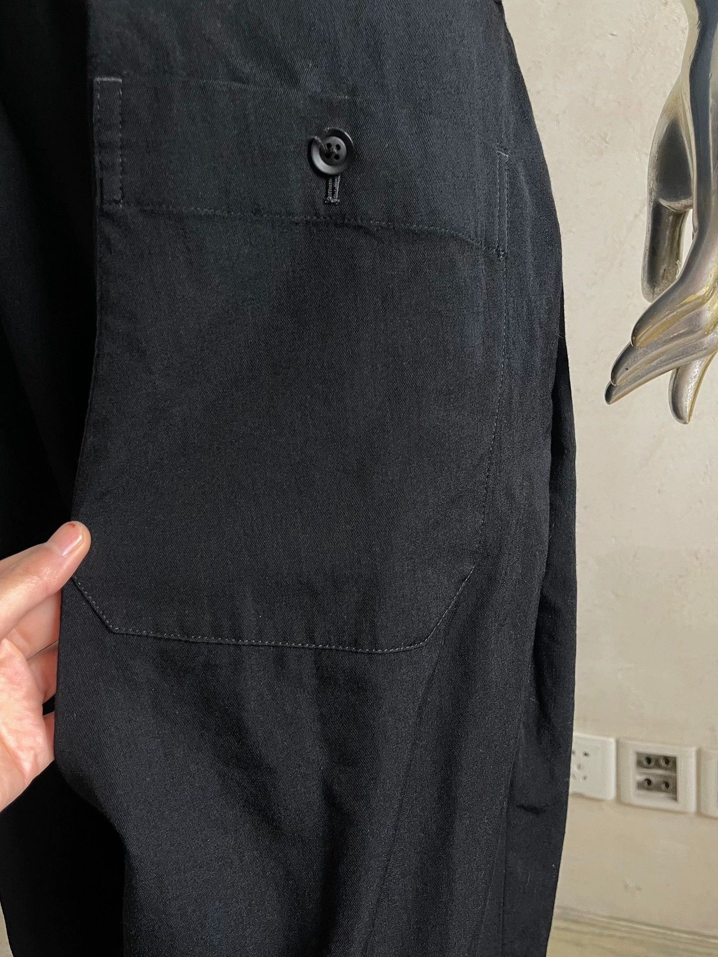 Yohji Yamamoto Yohji Yamamoto Leather-Wool Overalls w/ Suspenders Size US 34 / EU 50 - 7 Thumbnail