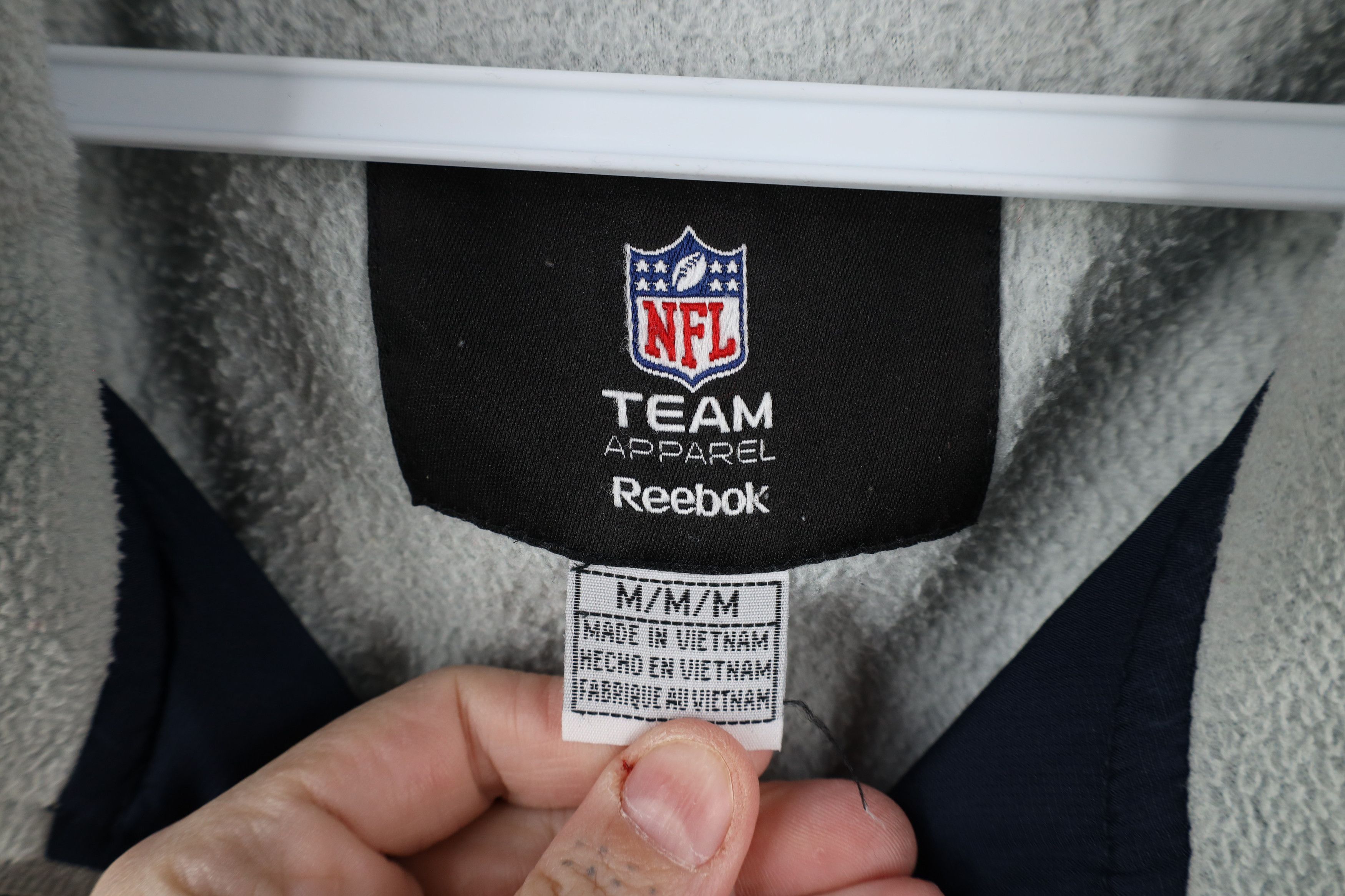 Reebok × Vintage Vintage Reebok Chicago Bears Football Fleece Jacket Gray Size US M / EU 48-50 / 2 - 8 Thumbnail