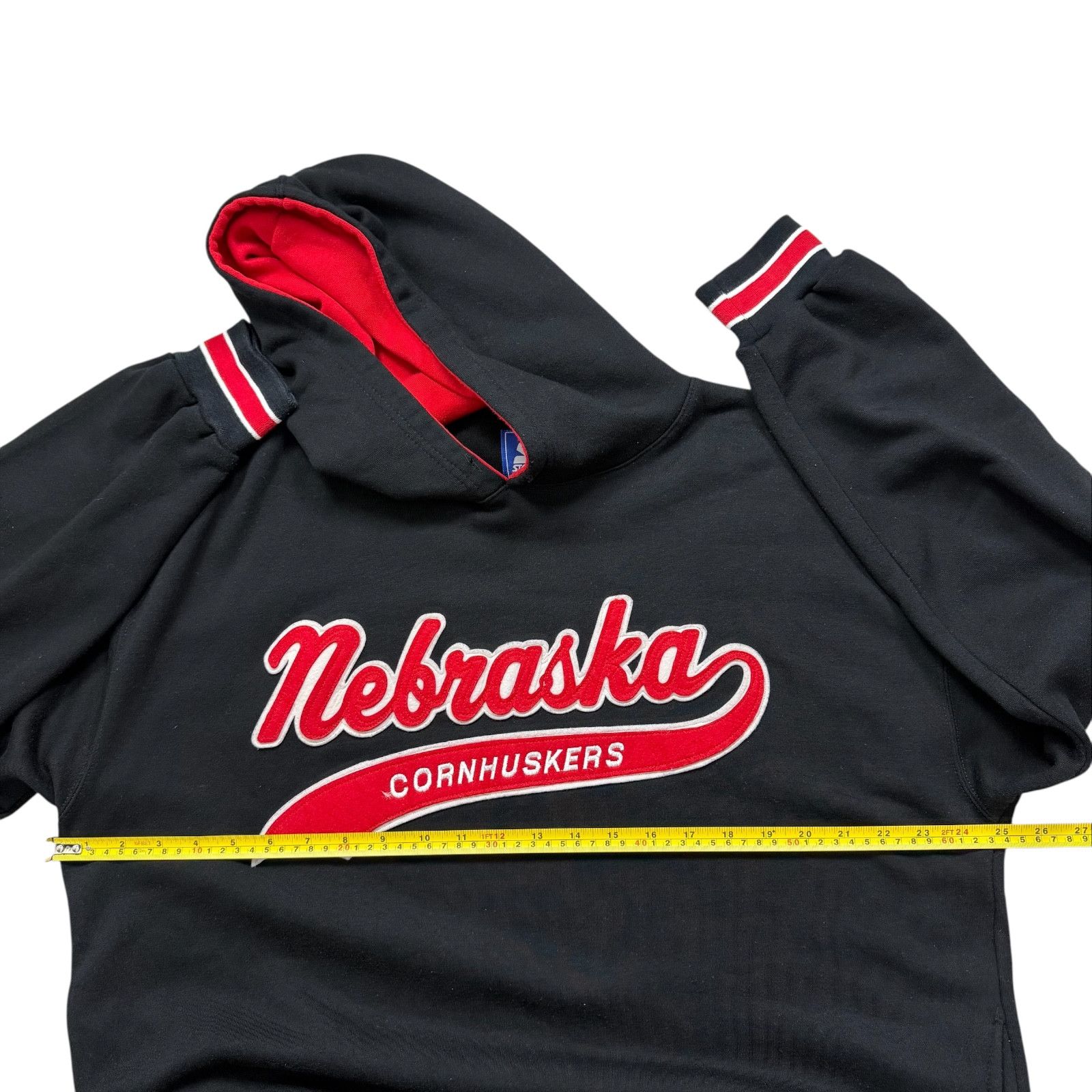 NCAA RARE VTG 90s NEBRASKA CORNHUSKERS STARTER HOODIE SCRIPT LOGO Size US L / EU 52-54 / 3 - 8 Thumbnail