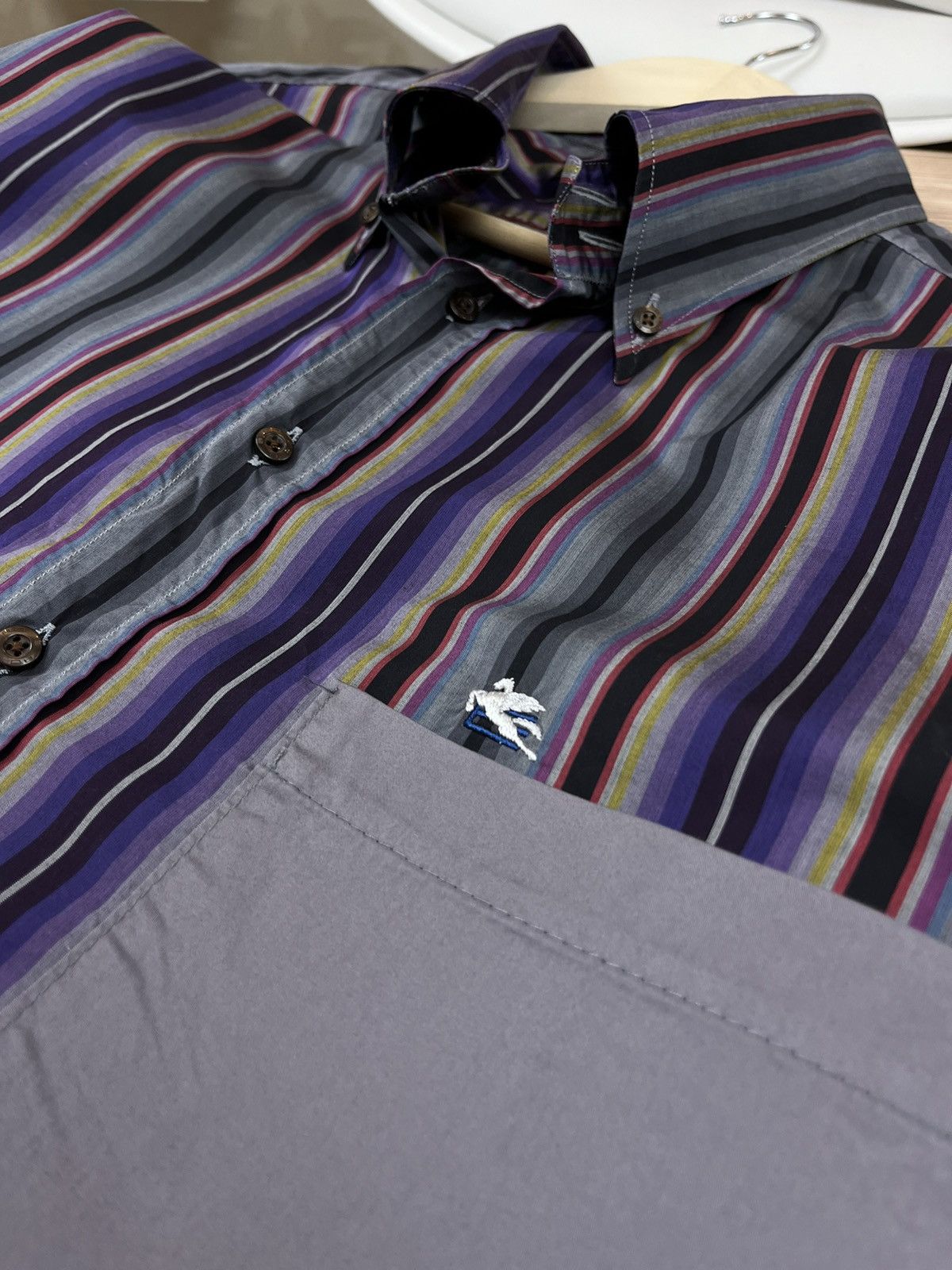 Designer × Etro Vintage Luxury Etro Shirts Size US XL / EU 56 / 4 - 5 Thumbnail