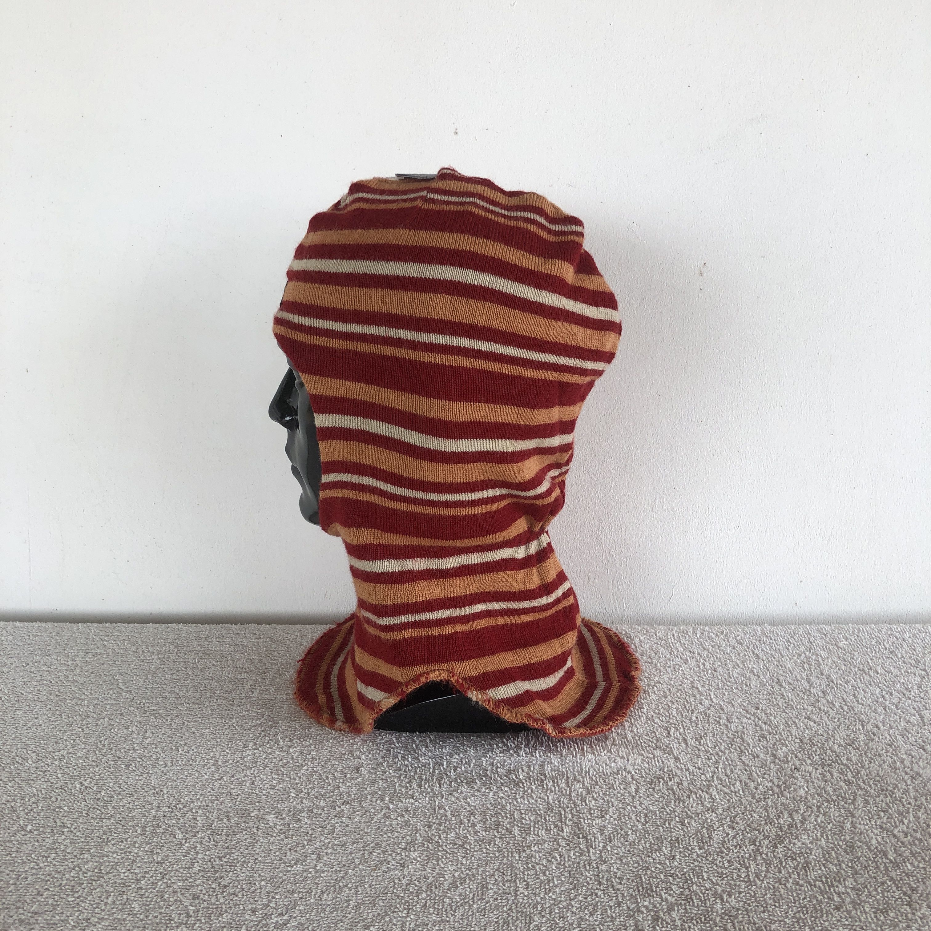Japanese Brand Multi Color Balaclava Beanie Stripe Snow Caps Japanese Hats Size ONE SIZE - 4 Thumbnail