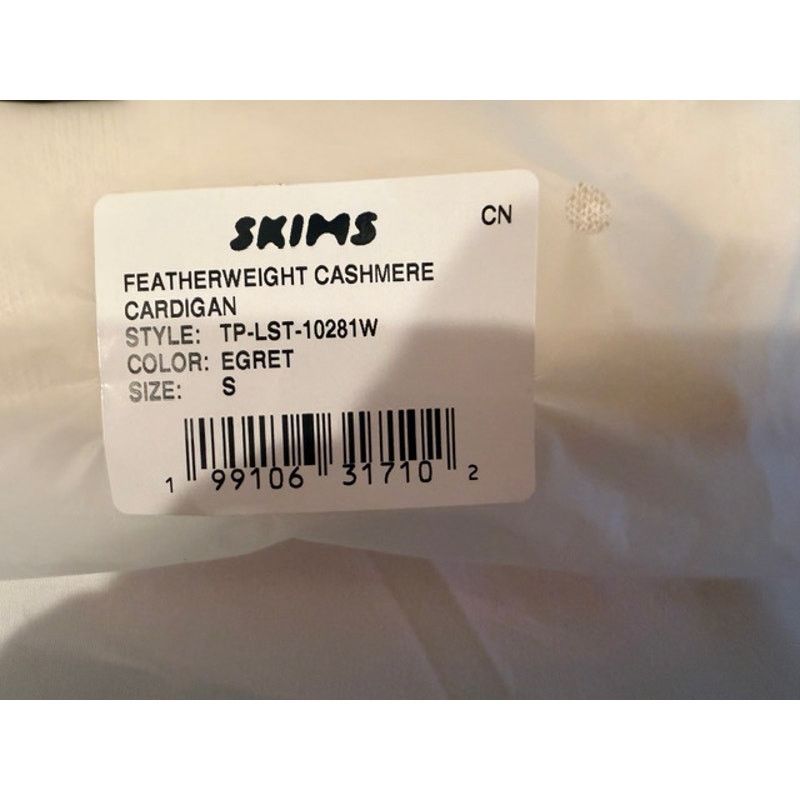 SKIMS SKIMS Featherweight Cashmere Cardigan Egret Cream Soft Lux Size S / US 4 / IT 40 - 7 Thumbnail